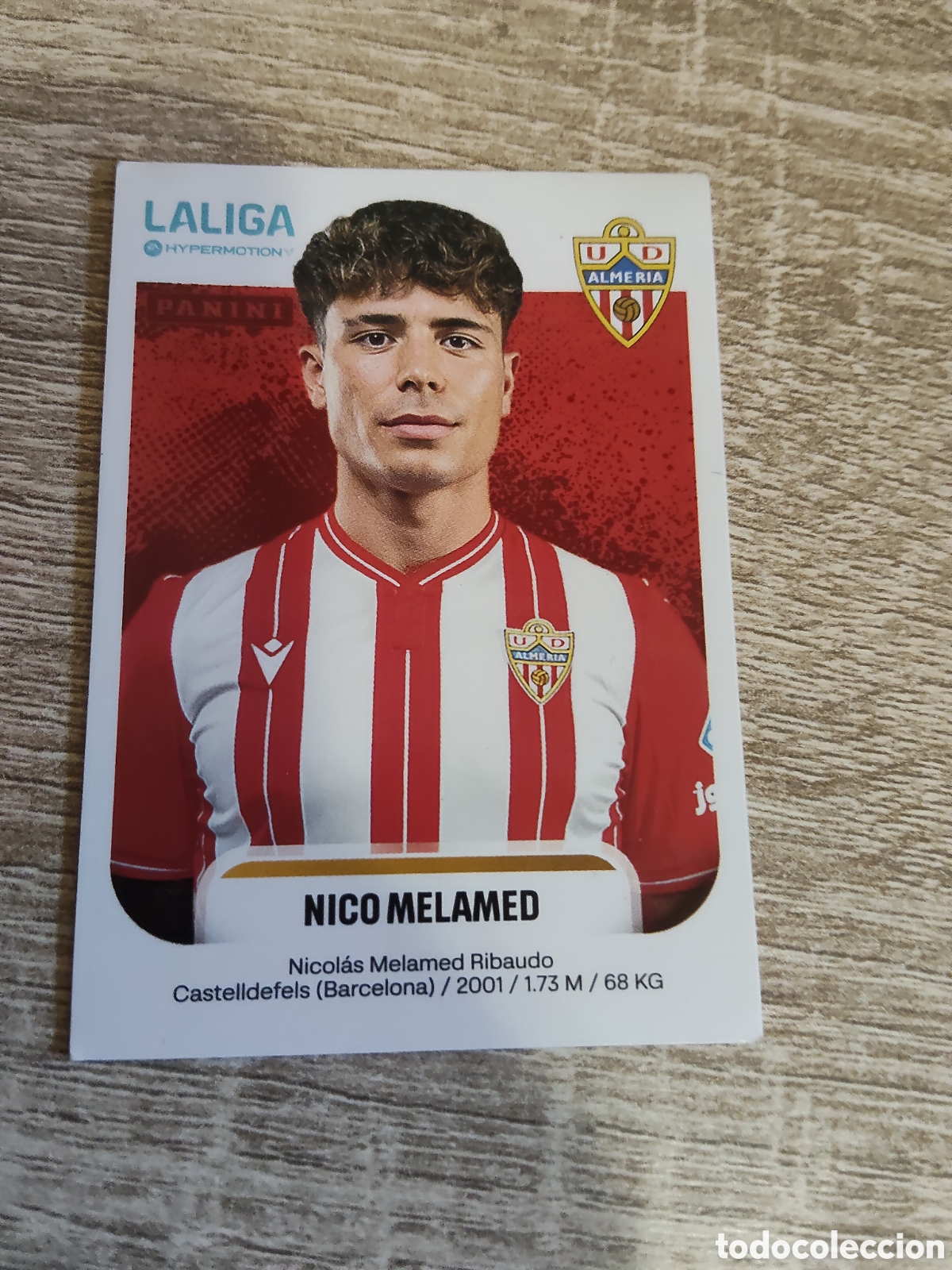 Cromos de f&uacute;tbol: Panini la liga hypermotion 2025 2026 25 26 35 Nico Melamed Almer&iacute;a