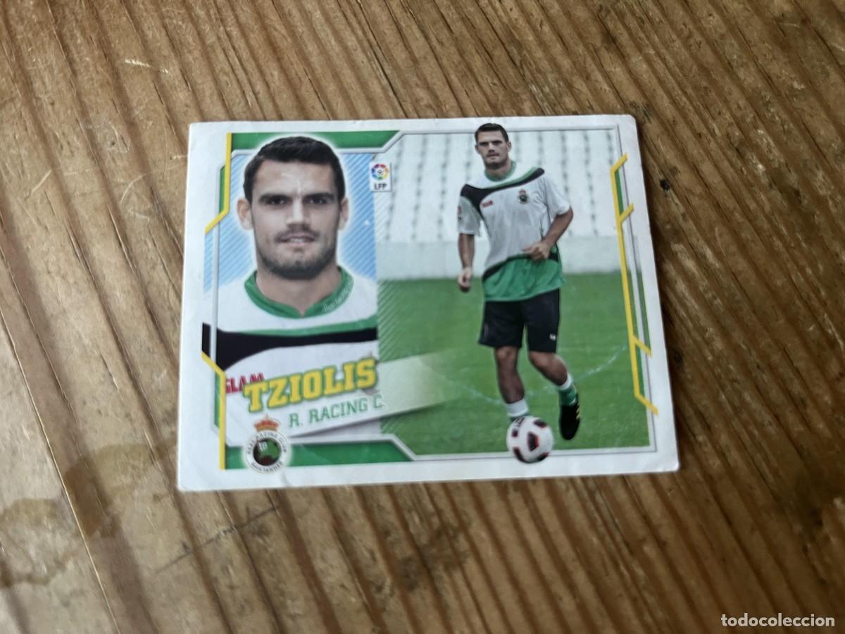 Cromos de f&uacute;tbol: CROMO SIN PEGAR NUNCA PEGADO LIGA ESTE 10 11 2010 2011 COLOCA # 9B TZIOLIS RACING SANTANDER