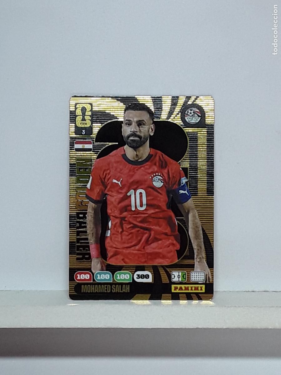 Cromos de f&uacute;tbol: ADRENALYN MUNDIAL 2026 WORLD CUP 26 ALBUM PANINI N 3 EGYPTO EGIPTO GOLDEN BALLER MOHAMED SALAH