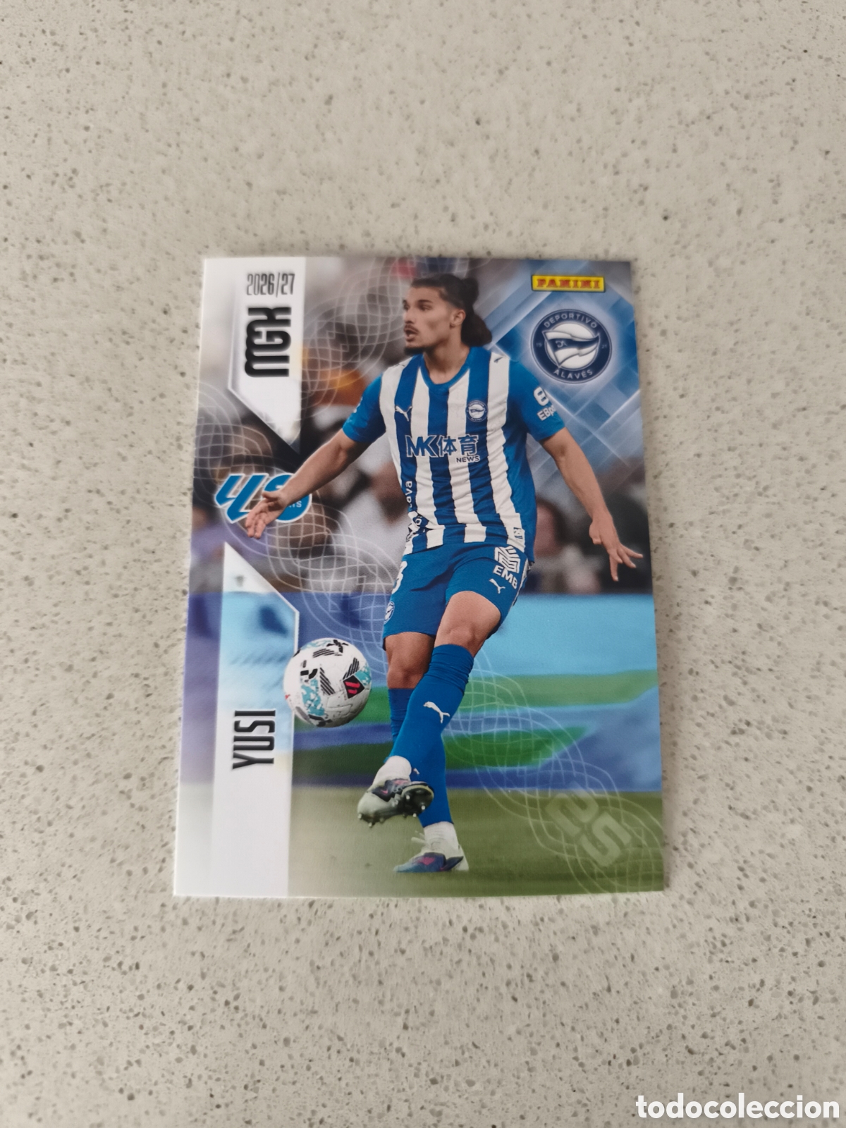 Cromos de f&uacute;tbol: CARTA N&Uacute;MERO 26 YUSI ALAV&Eacute;S. MEGACRACKS 26/27. PANINI.
