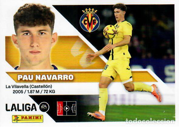 Cromos de f&uacute;tbol: CROMO PANINI LIGA ESTE 26 27 - N&ordm; 6 A - PAU NAVARRO - VILLARREAL