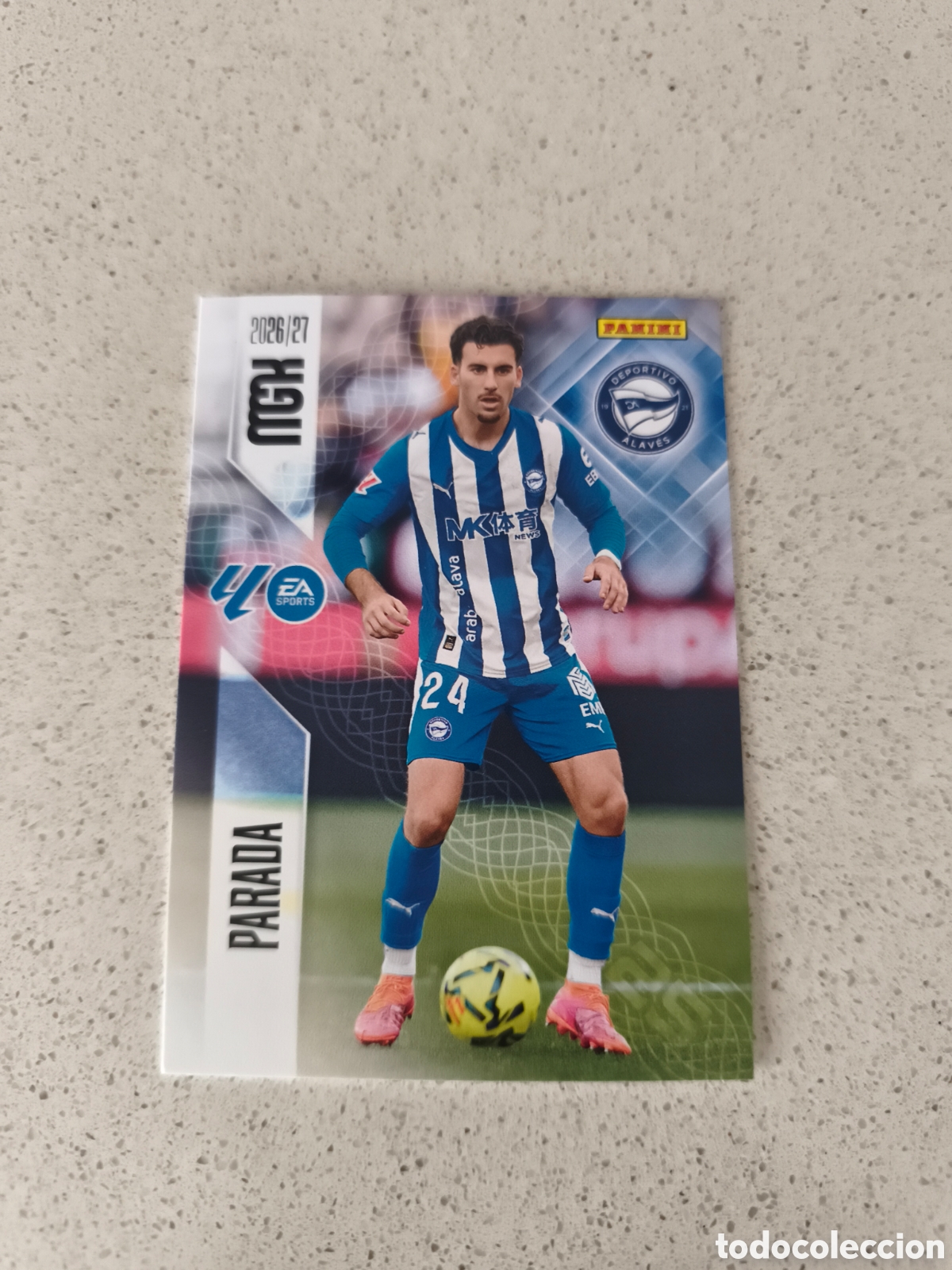 Cromos de f&uacute;tbol: CARTA N&Uacute;MERO 25 PARADA ALAV&Eacute;S. MEGACRACKS 26/27. PANINI.
