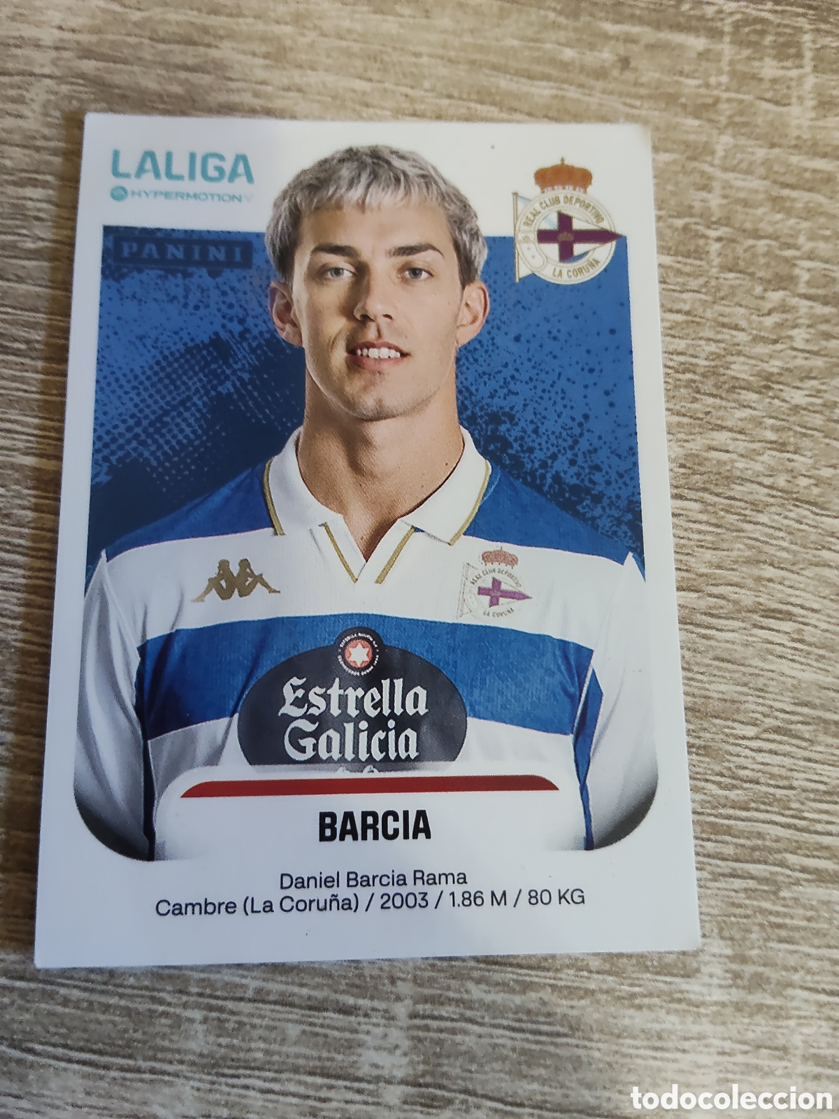 Cromos de f&uacute;tbol: Panini la liga hypermotion 2025 2026 25 26 28 Barcia Deportivo de la Coru&ntilde;a