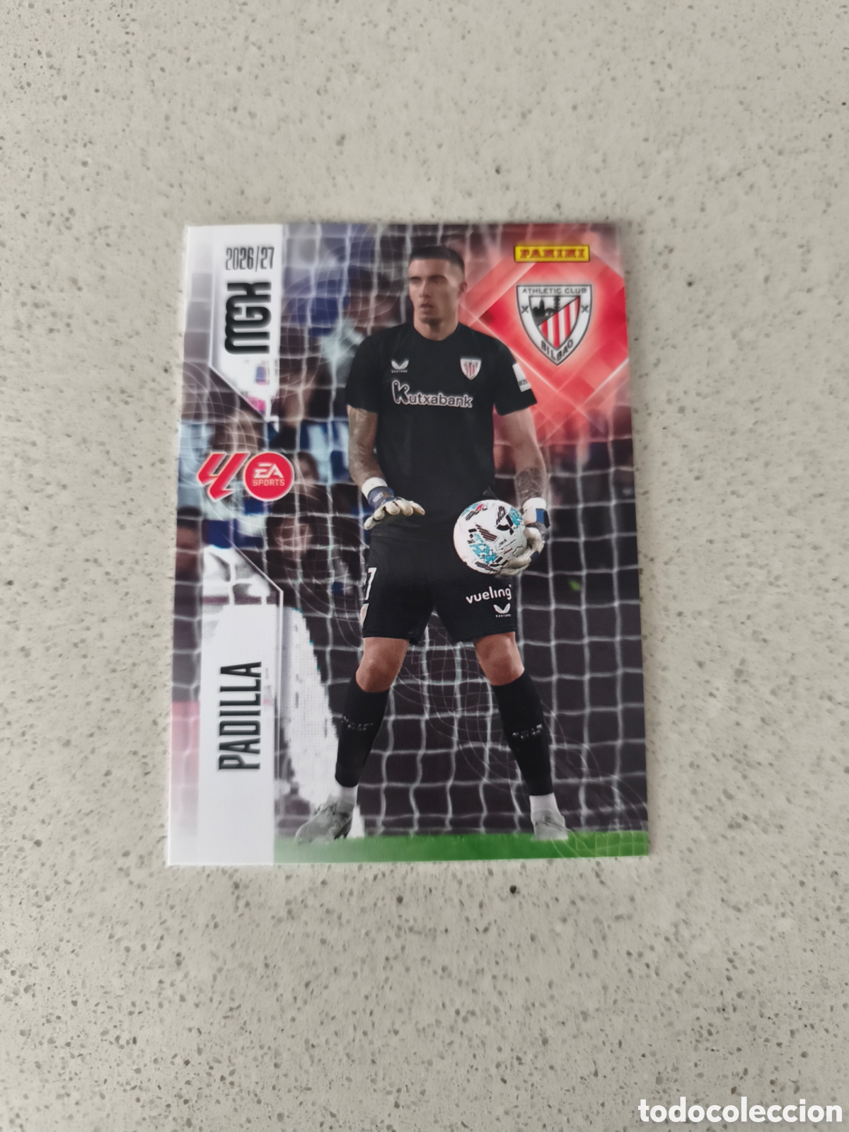 Cromos de f&uacute;tbol: CARTA N&Uacute;MERO 39 PADILLA ATHLETIC CLUB DE BILBAO. MEGACRACKS 26/27. PANINI.