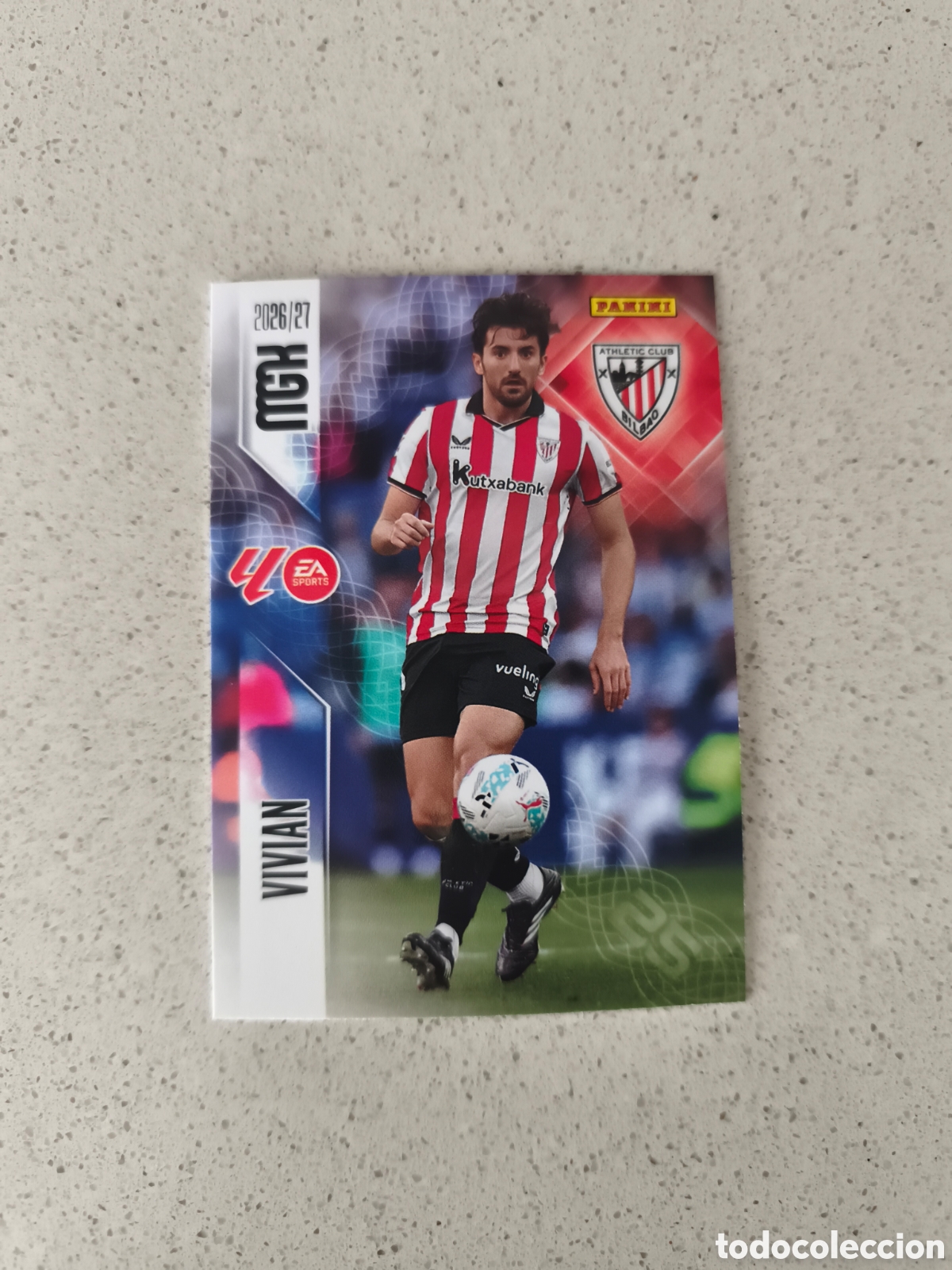 Football Stickers: CARTA N&Uacute;MERO 41 VIVIAN ATHLETIC CLUB DE BILBAO. MEGACRACKS 26/27. PANINI.