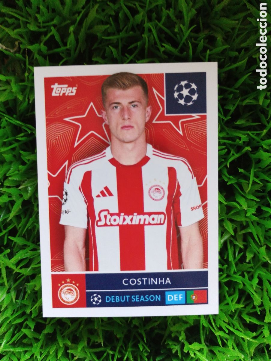 Football Stickers: Costinha Olympiacos Champions League 25-26 # 334 NUNCA PEGADO