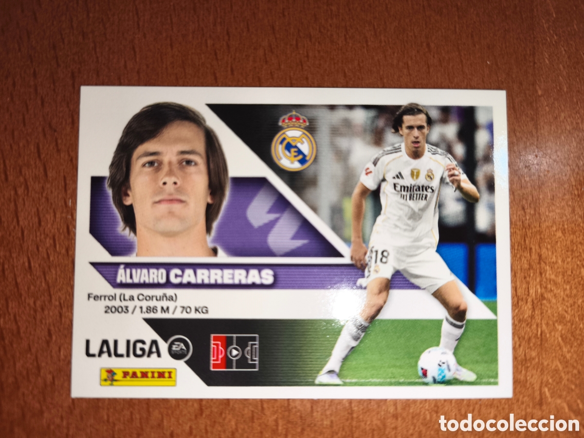 Football Stickers: Carreras n&deg;10A liga este 26/27 Real Madrid