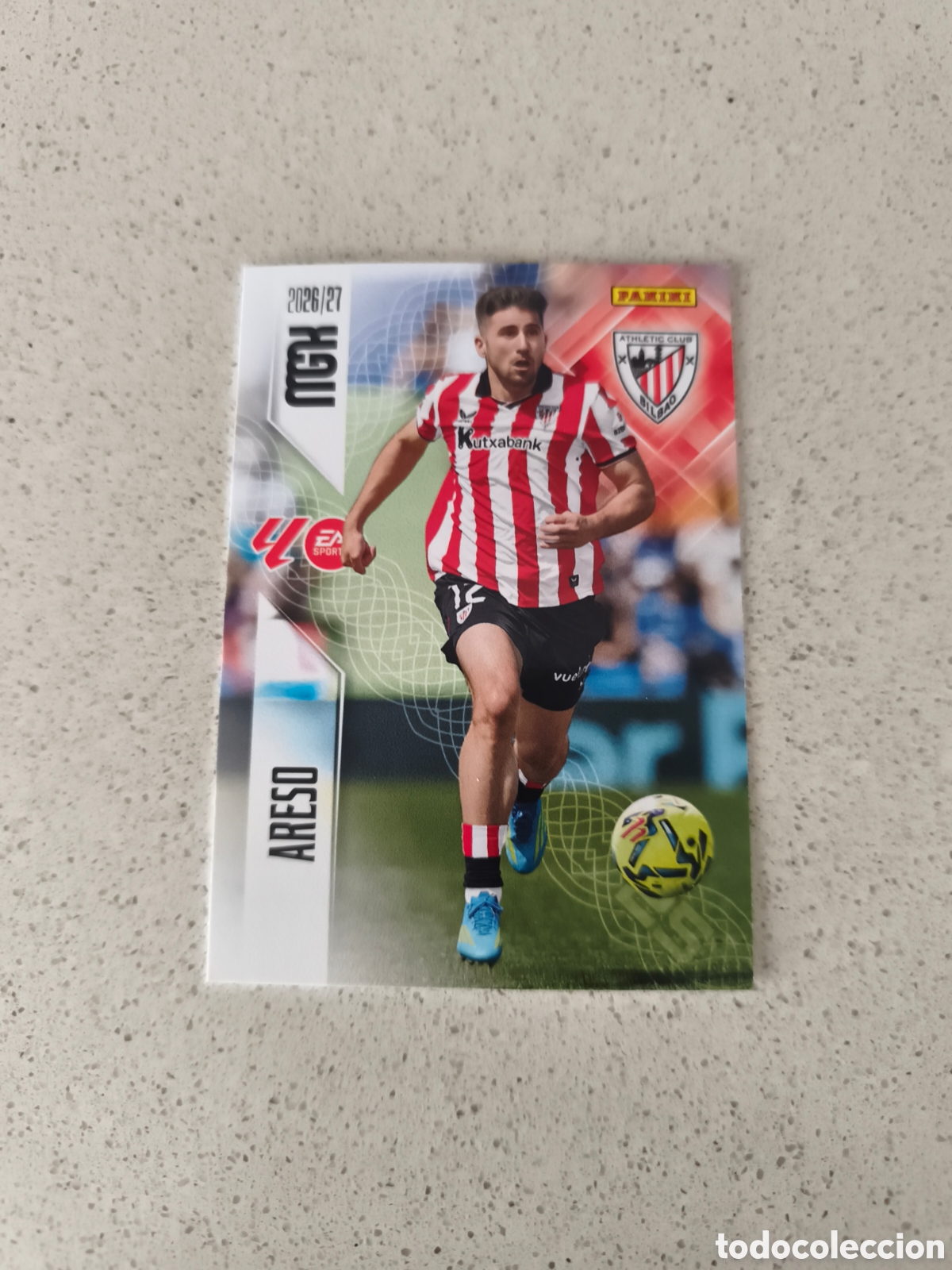 Cromos de f&uacute;tbol: CARTA N&Uacute;MERO 40 ARESO ATHLETIC CLUB DE BILBAO. MEGACRACKS 26/27. PANINI.