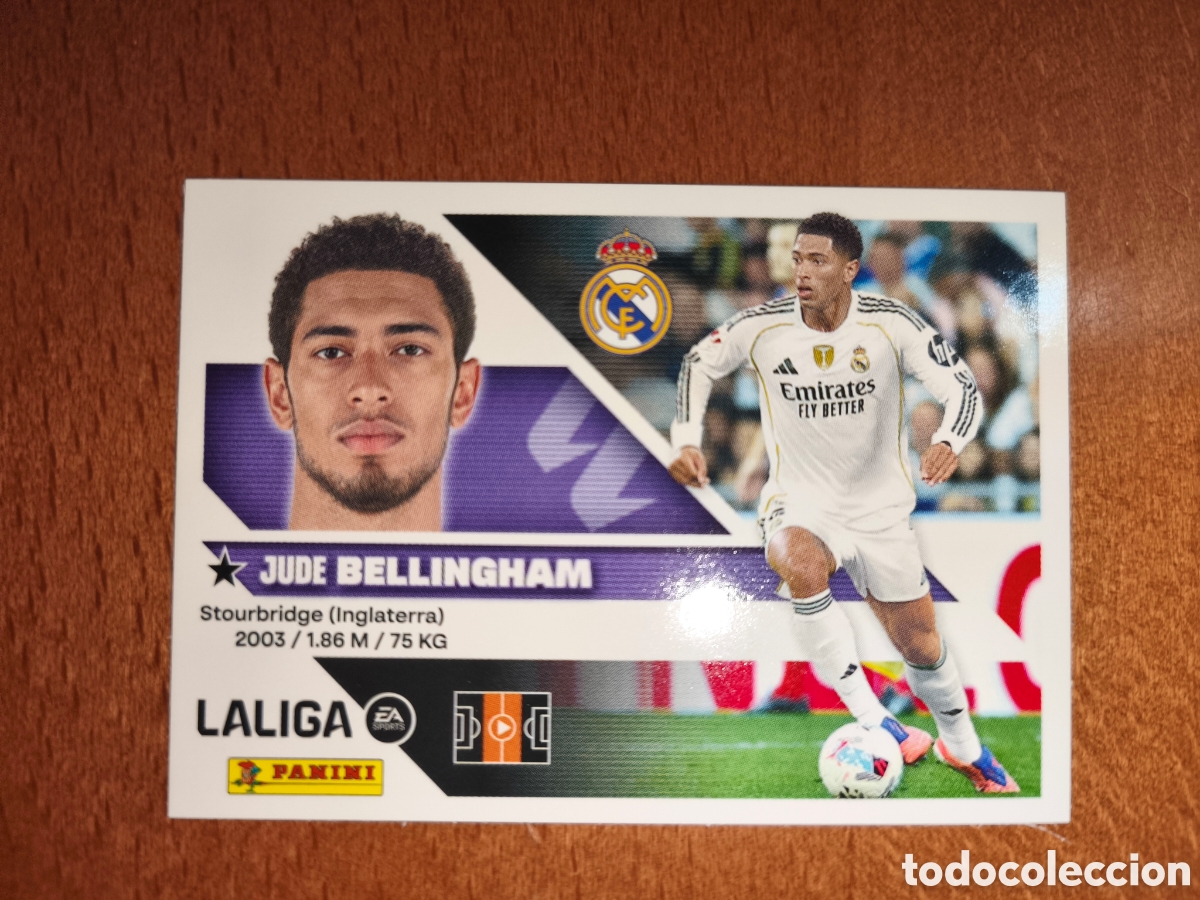 Cromos de f&uacute;tbol: Bellingham n&deg;14 liga este 26/27 Real Madrid