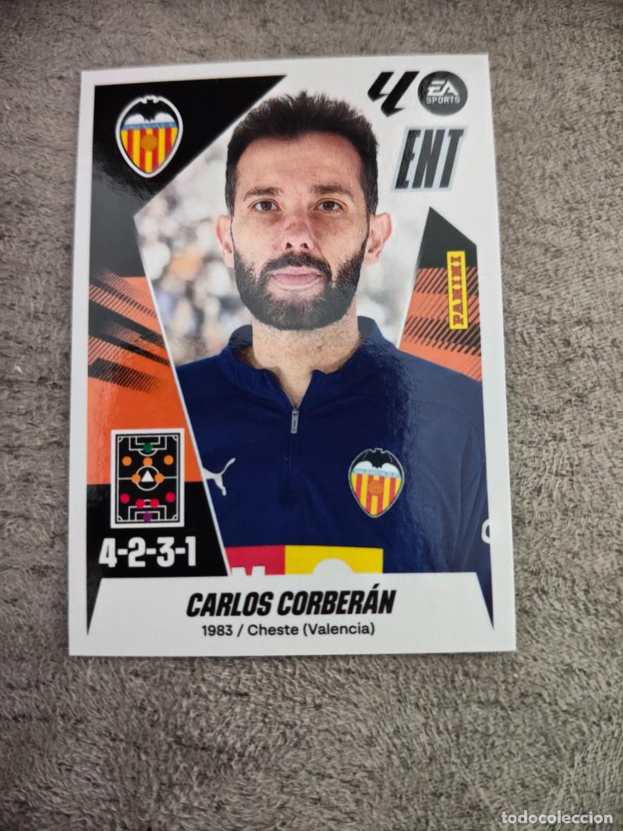 Cromos de f&uacute;tbol: Cromo 2 CARLOS CORBER&Aacute;N VALENCIA CF. Colecci&oacute;n LALIGA F&uacute;tbol 2025-2026 PANINI Nuevo
