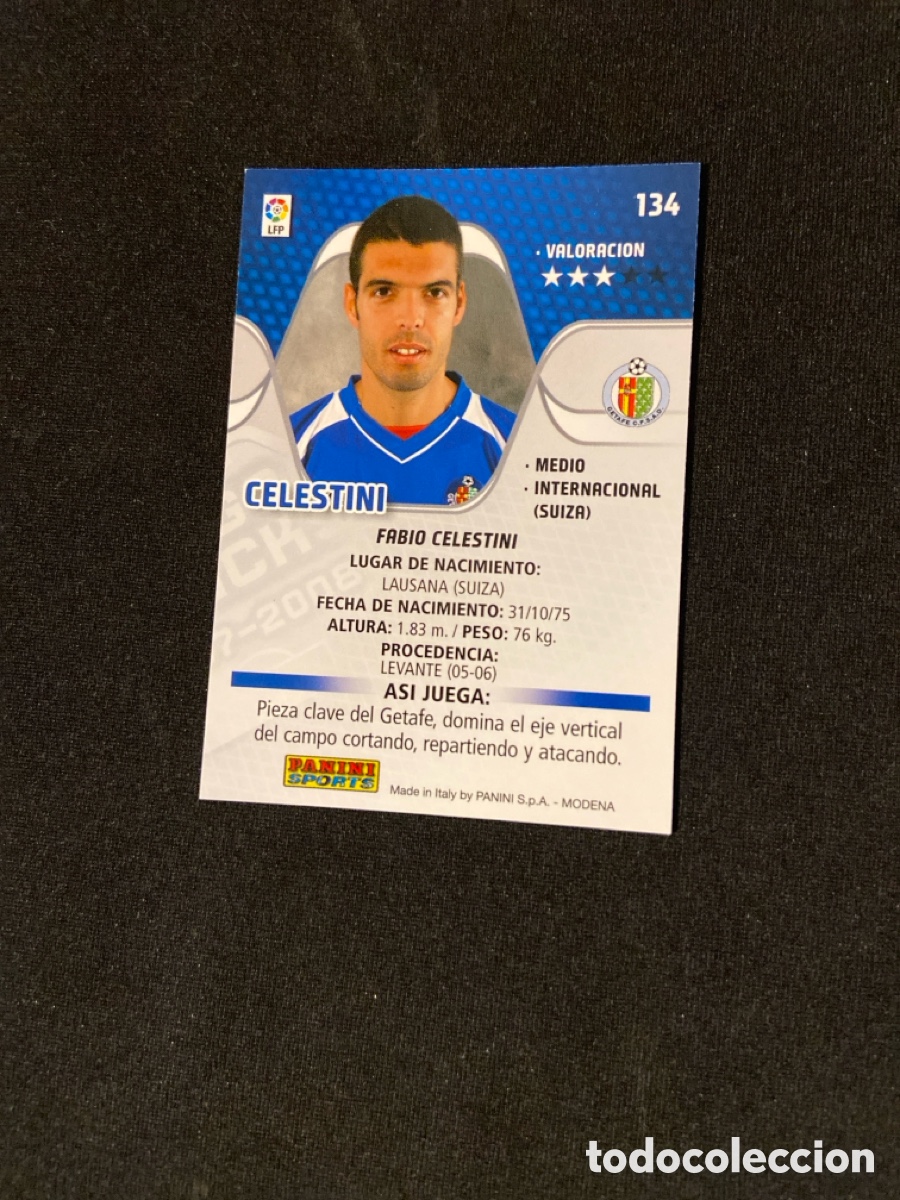 Cromos de f&uacute;tbol: CELESTINI 134 (GETAFE) MEGA - Foto 2