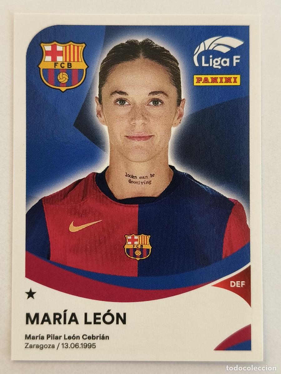 Cromos de f&uacute;tbol: #50A MARIA LEON (F.C. BARCELONA) LIGA F 2024/2025 PANINI