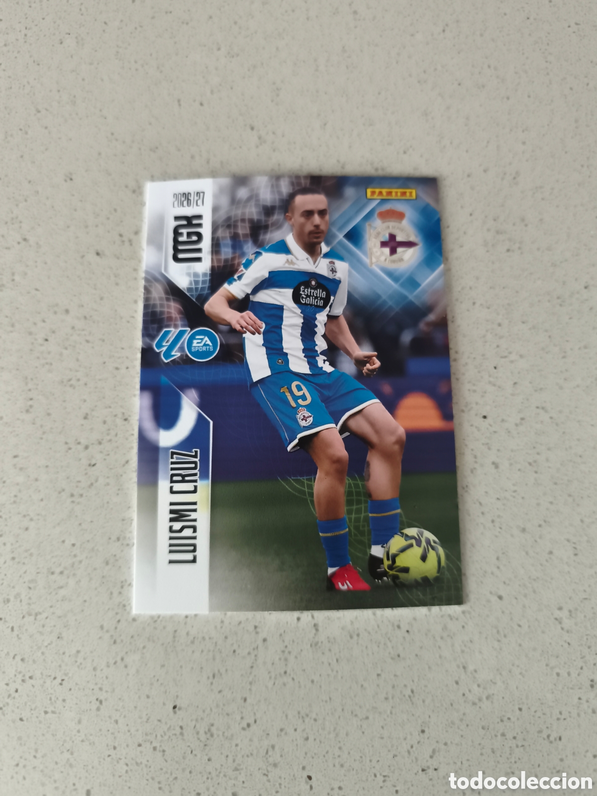 Cromos de f&uacute;tbol: CARTA N&Uacute;MERO 140 LUISMI CRUZ DEPORTIVO DE LA CORU&Ntilde;A. MEGACRACKS 26/27. PANINI.