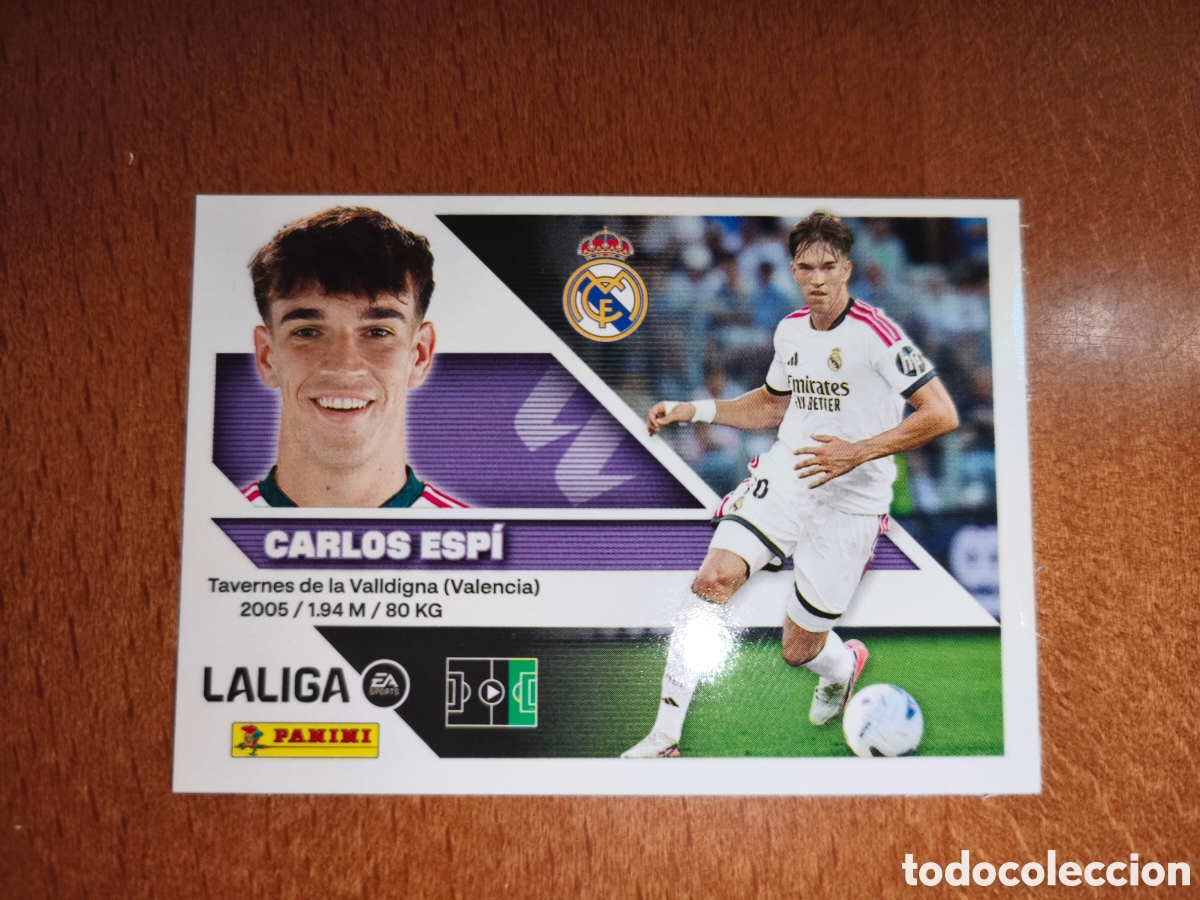 Cromos de f&uacute;tbol: Carlos Espi n&deg;17 Bis Coloca liga este 26/27 Real Madrid