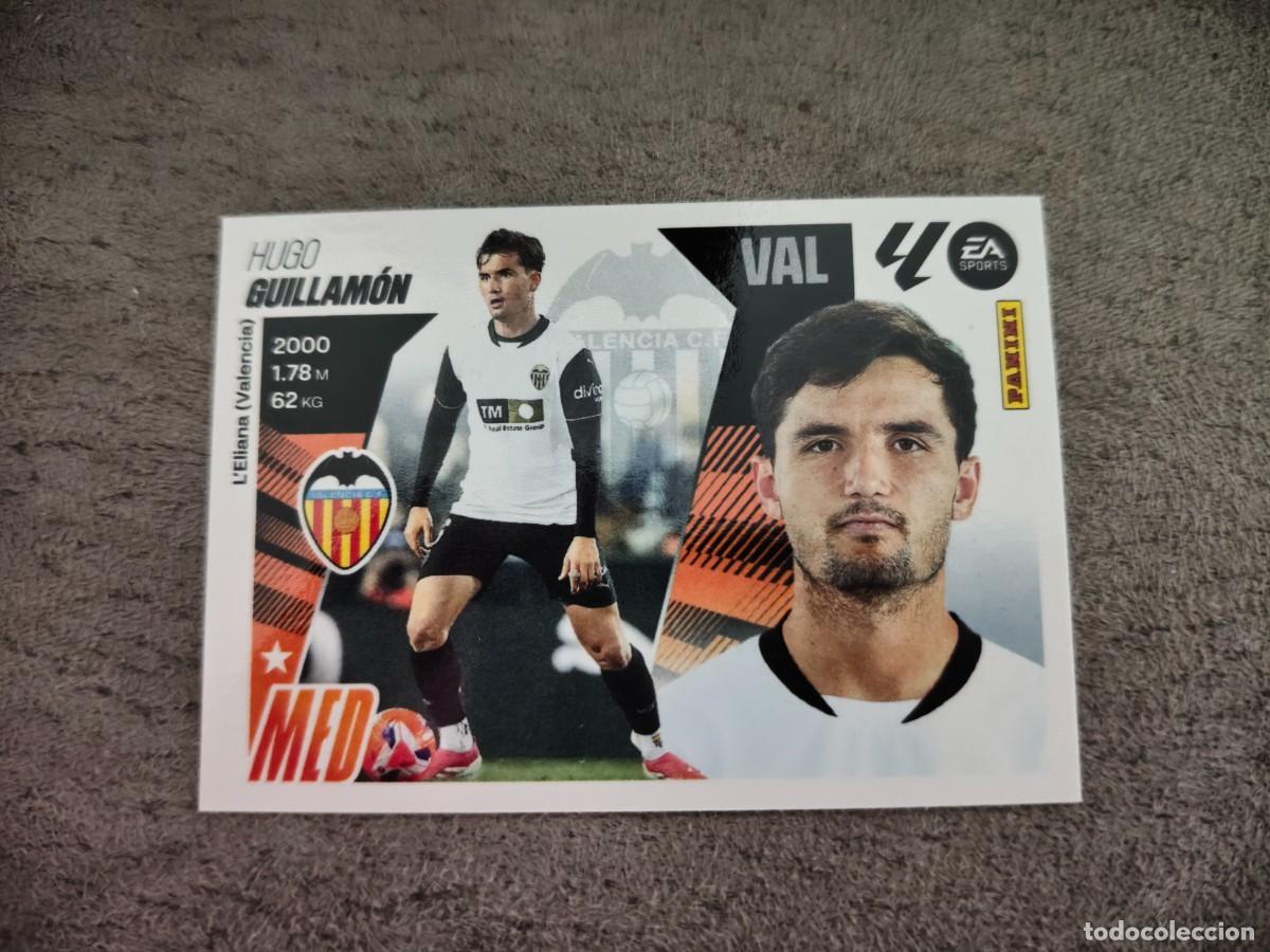 Cromos de f&uacute;tbol: Cromo 12 HUGO GUILLAM&Oacute;N VALENCIA CF. Colecci&oacute;n LALIGA F&uacute;tbol 2025-2026 PANINI Nuevo