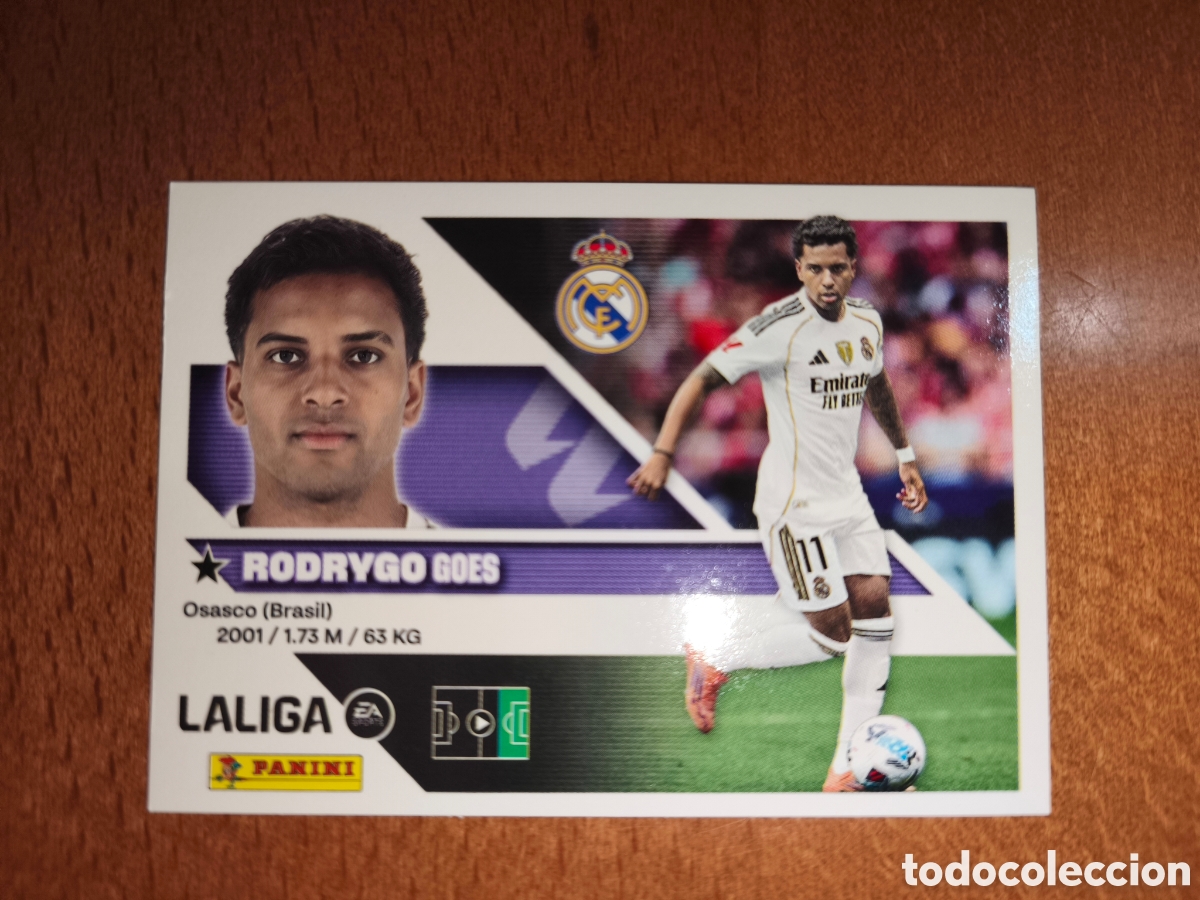 Cromos de f&uacute;tbol: Rodrygo n&deg;18 liga este 26/27 Real Madrid