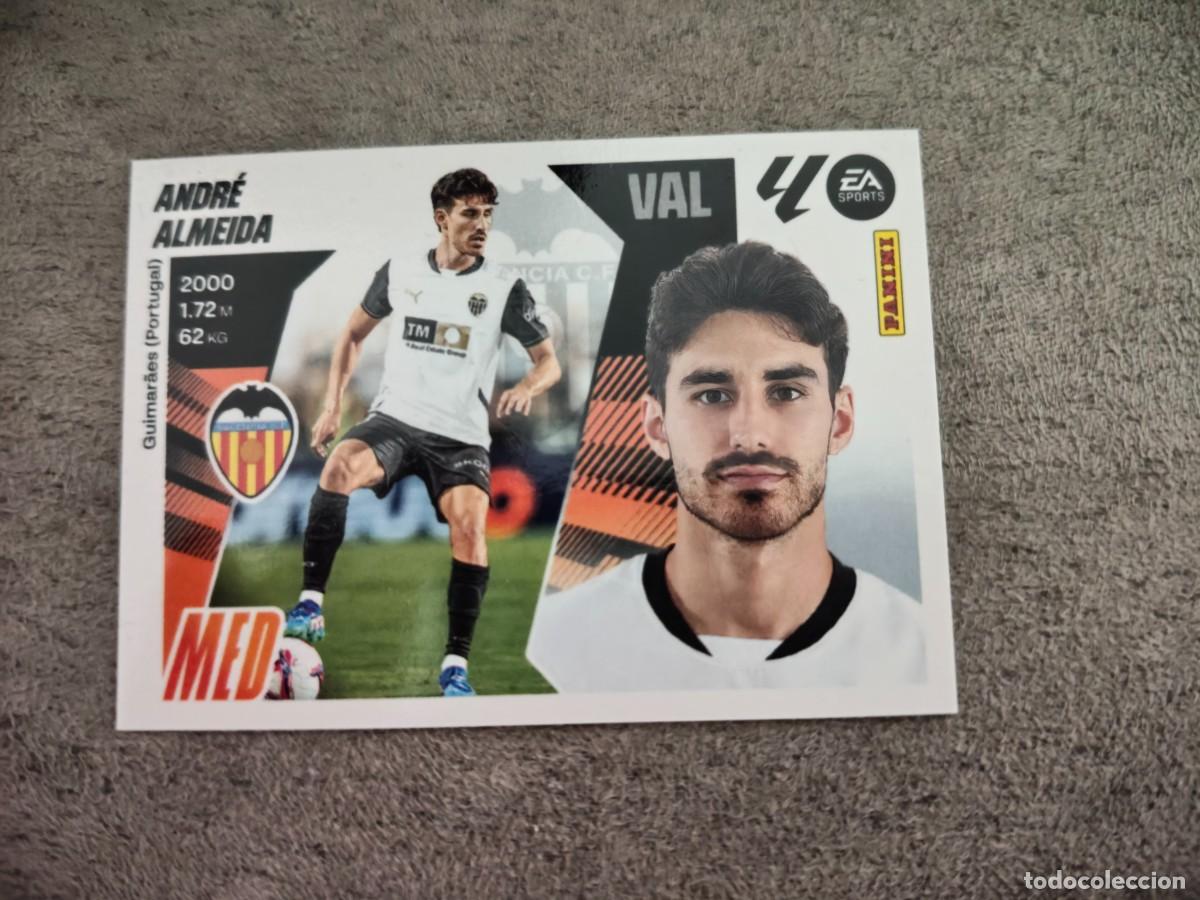 Cromos de f&uacute;tbol: Cromo 14 ANDR&Eacute; ALMEIDA VALENCIA CF. Colecci&oacute;n LALIGA F&uacute;tbol 2025-2026 PANINI Nuevo