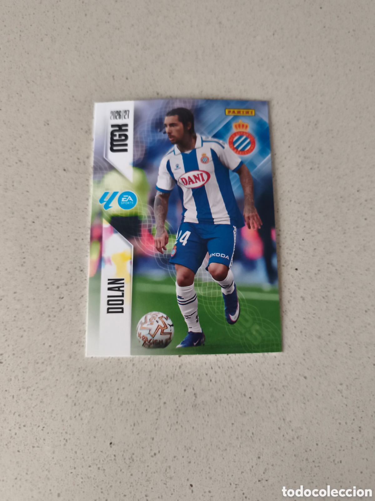 Cromos de f&uacute;tbol: CARTA N&Uacute;MERO 176 DOLAN ESPANYOL. MEGACRACKS 26/27. PANINI.