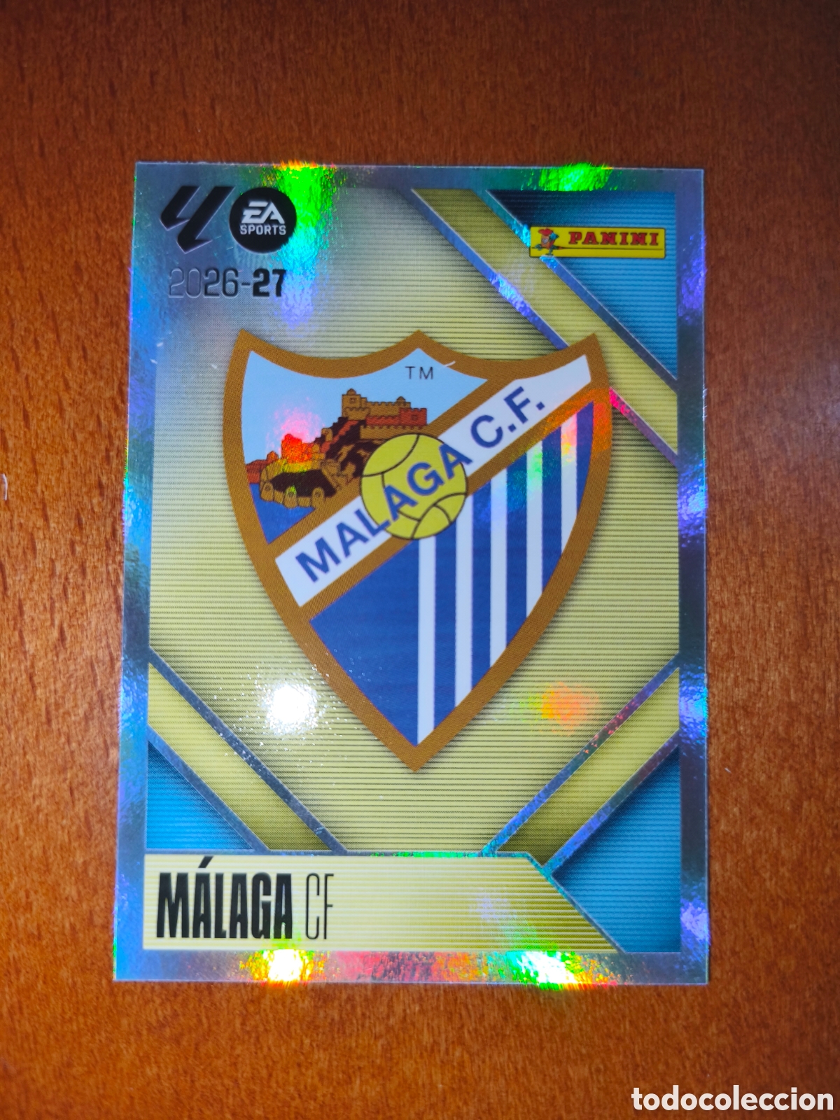Cromos de f&uacute;tbol: Escudo M&aacute;laga CF n&deg;1 liga este 26/27
