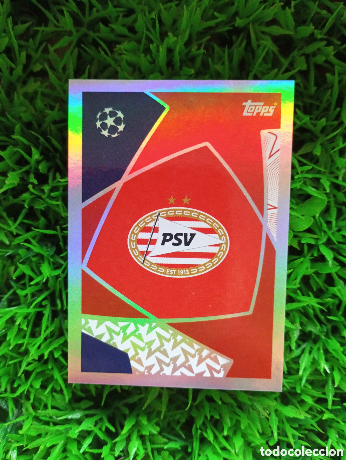 Figurine di Calcio: Escudo Psv Eindhoven Champions League 25-26 # 368 NUNCA PEGADO