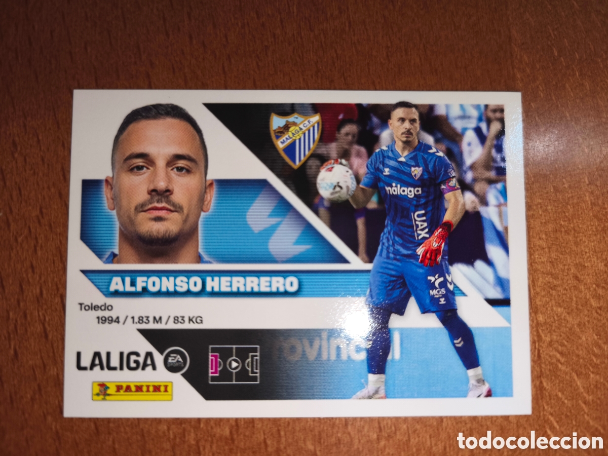 Cromos de f&uacute;tbol: Alfonso Herrero n&deg;3 liga este 26/27 M&aacute;laga