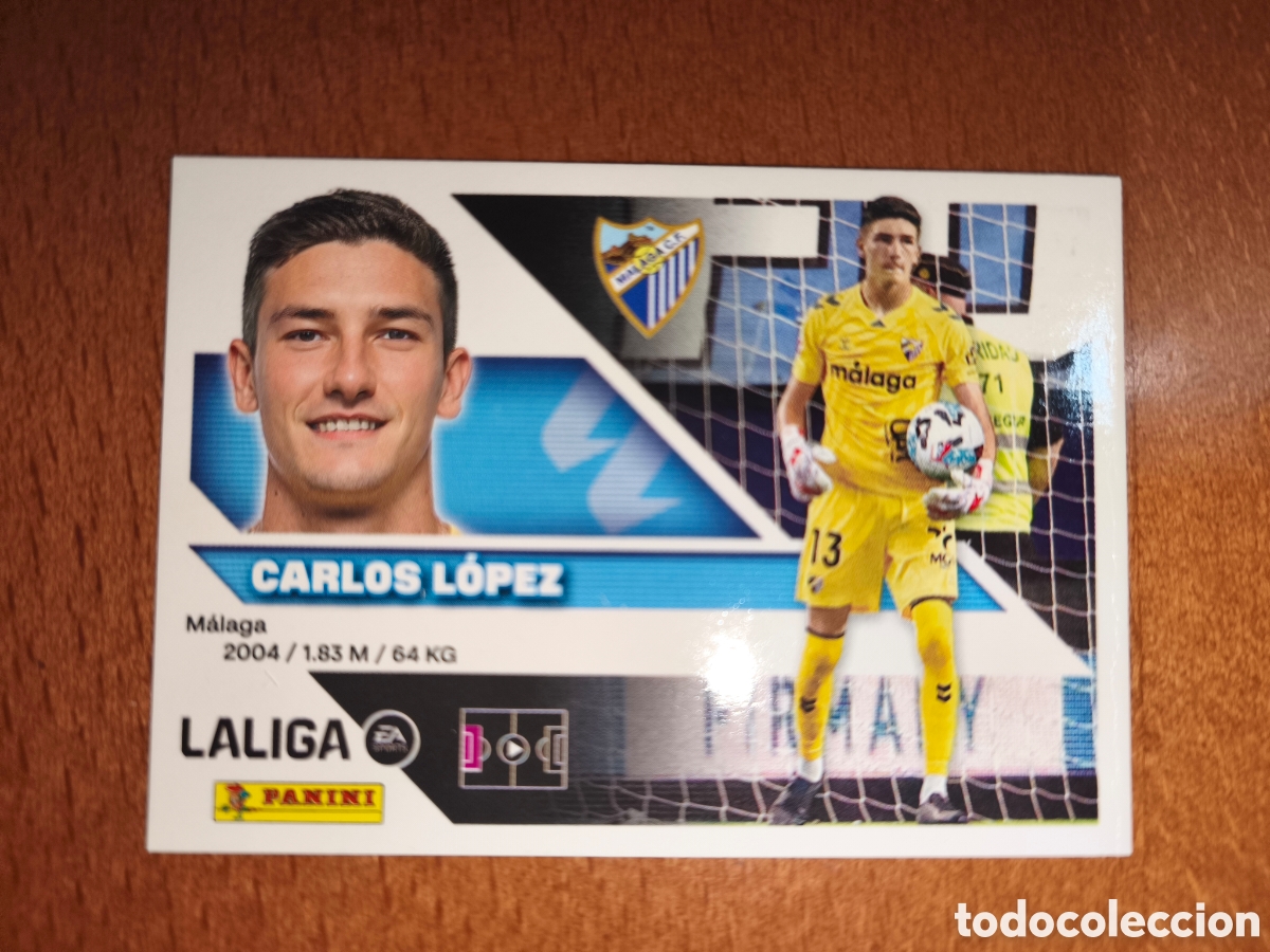 Cromos de f&uacute;tbol: Carlos L&oacute;pez n&deg;4 liga este 26/27 M&aacute;laga