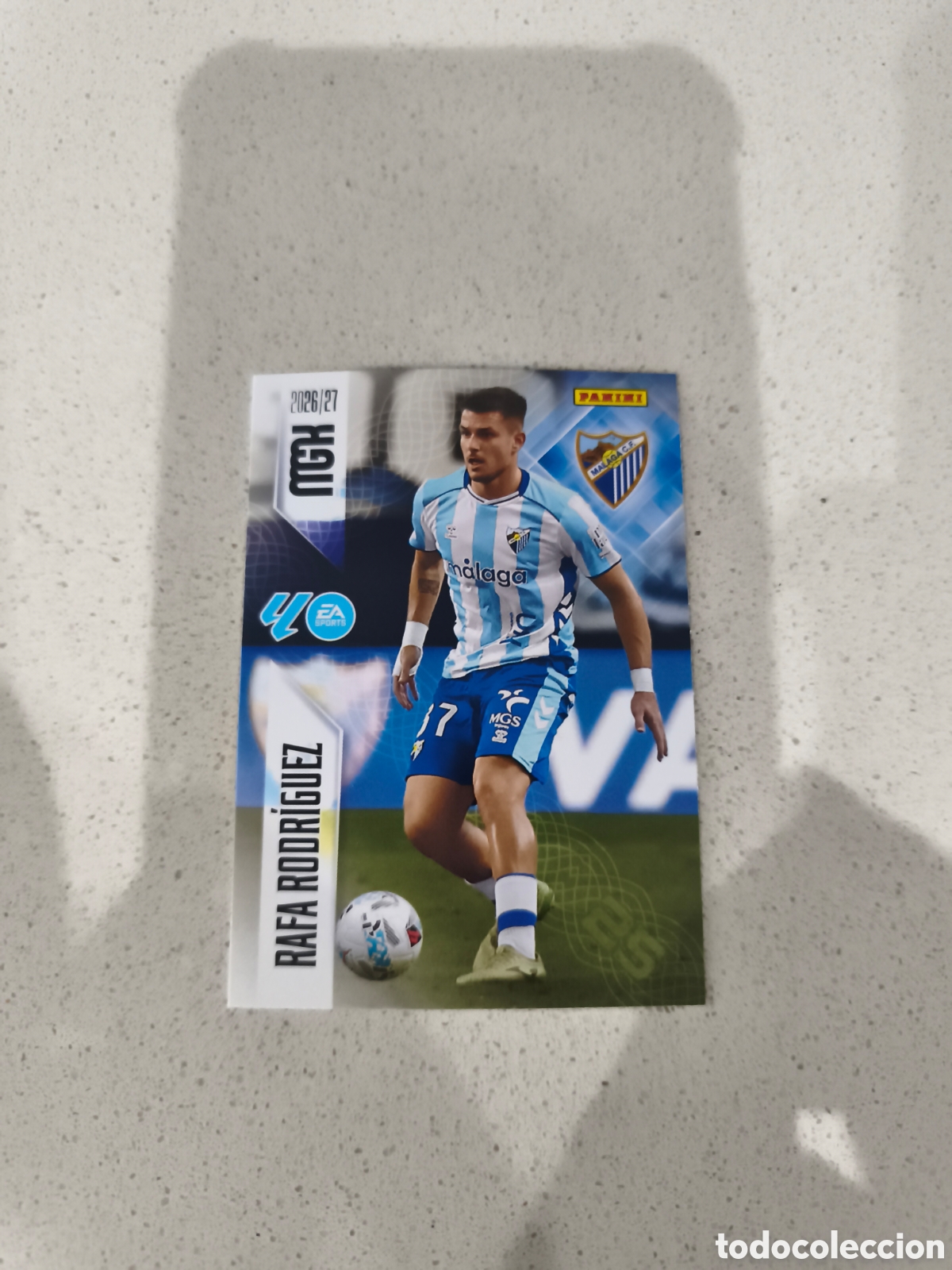 Cromos de f&uacute;tbol: CARTA N&Uacute;MERO 246 RAFA RODR&Iacute;GUEZ M&Aacute;LAGA. MEGACRACKS 26/27. PANINI.