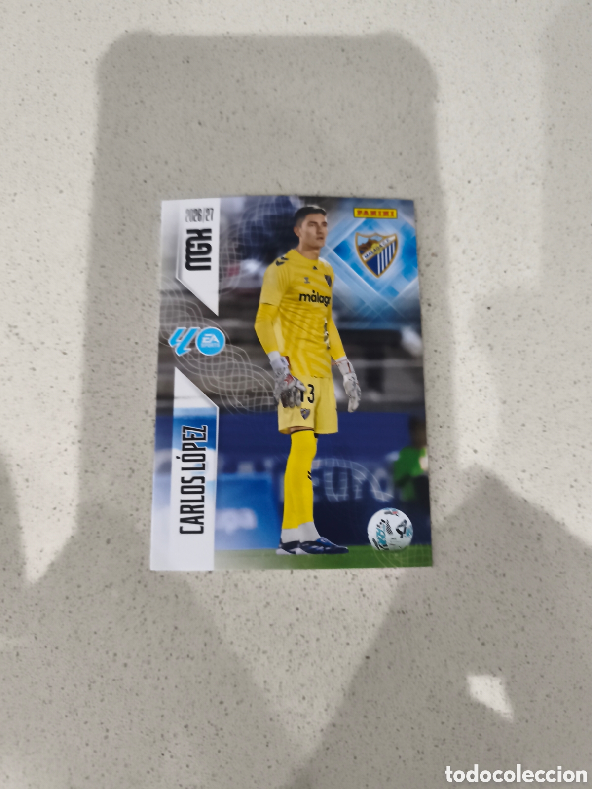 Cromos de f&uacute;tbol: CARTA N&Uacute;MERO 237 CARLOS L&Oacute;PEZ M&Aacute;LAGA. MEGACRACKS 26/27. PANINI.