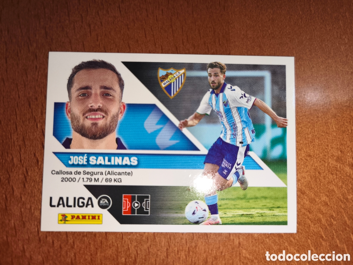 Cromos de f&uacute;tbol: Salinas n&deg;10 liga este 26/27 M&aacute;laga
