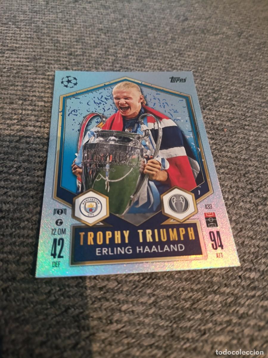 Cromos de f&uacute;tbol: Erling Haaland Manchester City champions league 24/25