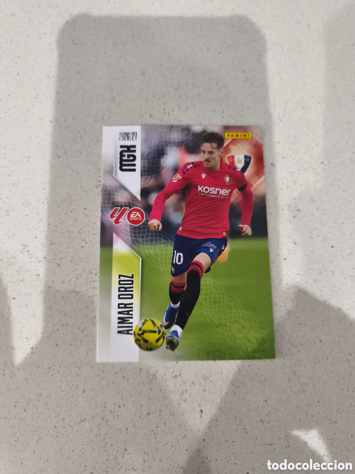 Cromos de f&uacute;tbol: CARTA N&Uacute;MERO 266 AIMAR OROZ OSASUNA. MEGACRACKS 26/27. PANINI.
