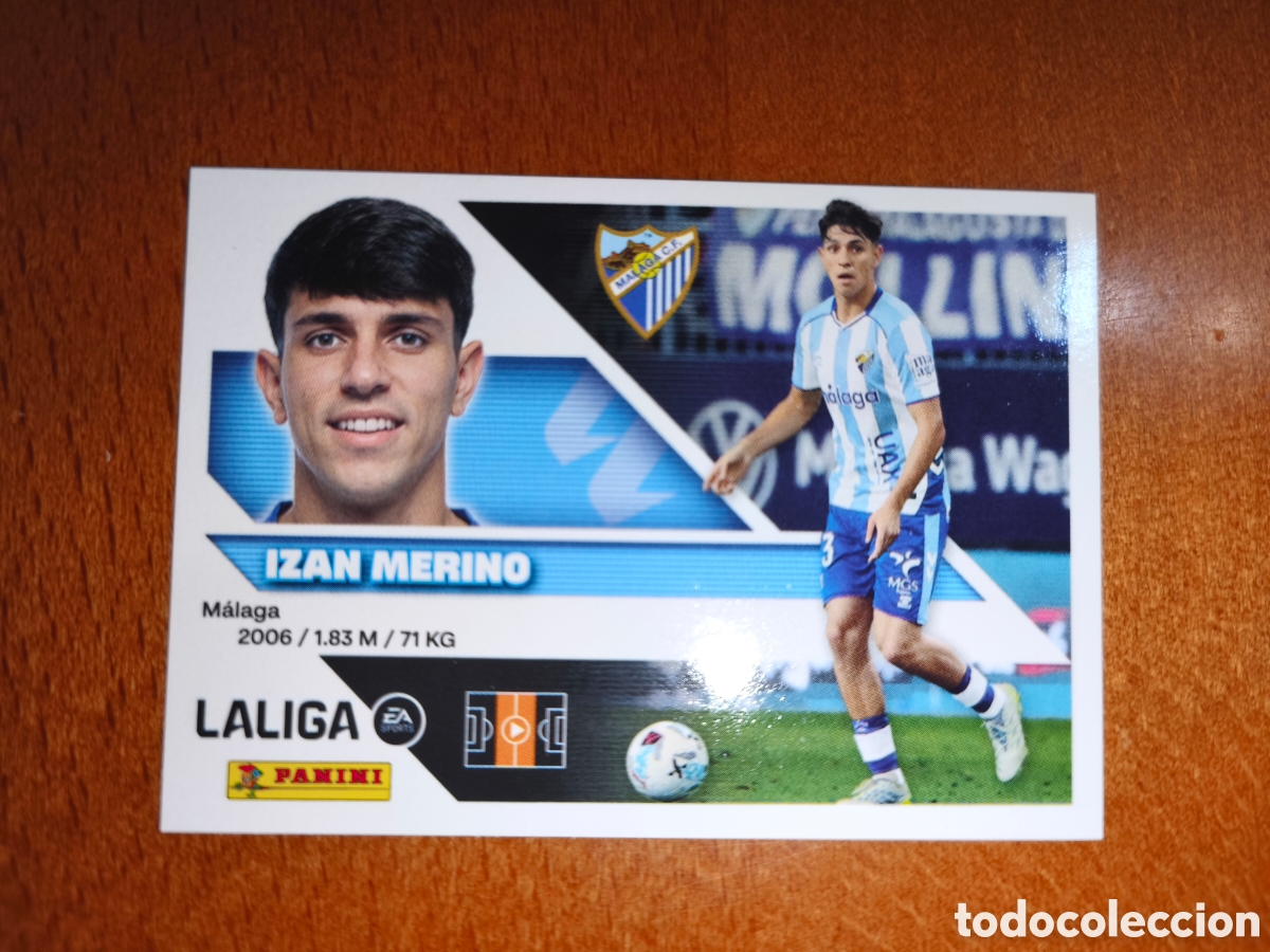 Cromos de f&uacute;tbol: Izan Merino n&deg;11 liga este 26/27 M&aacute;laga