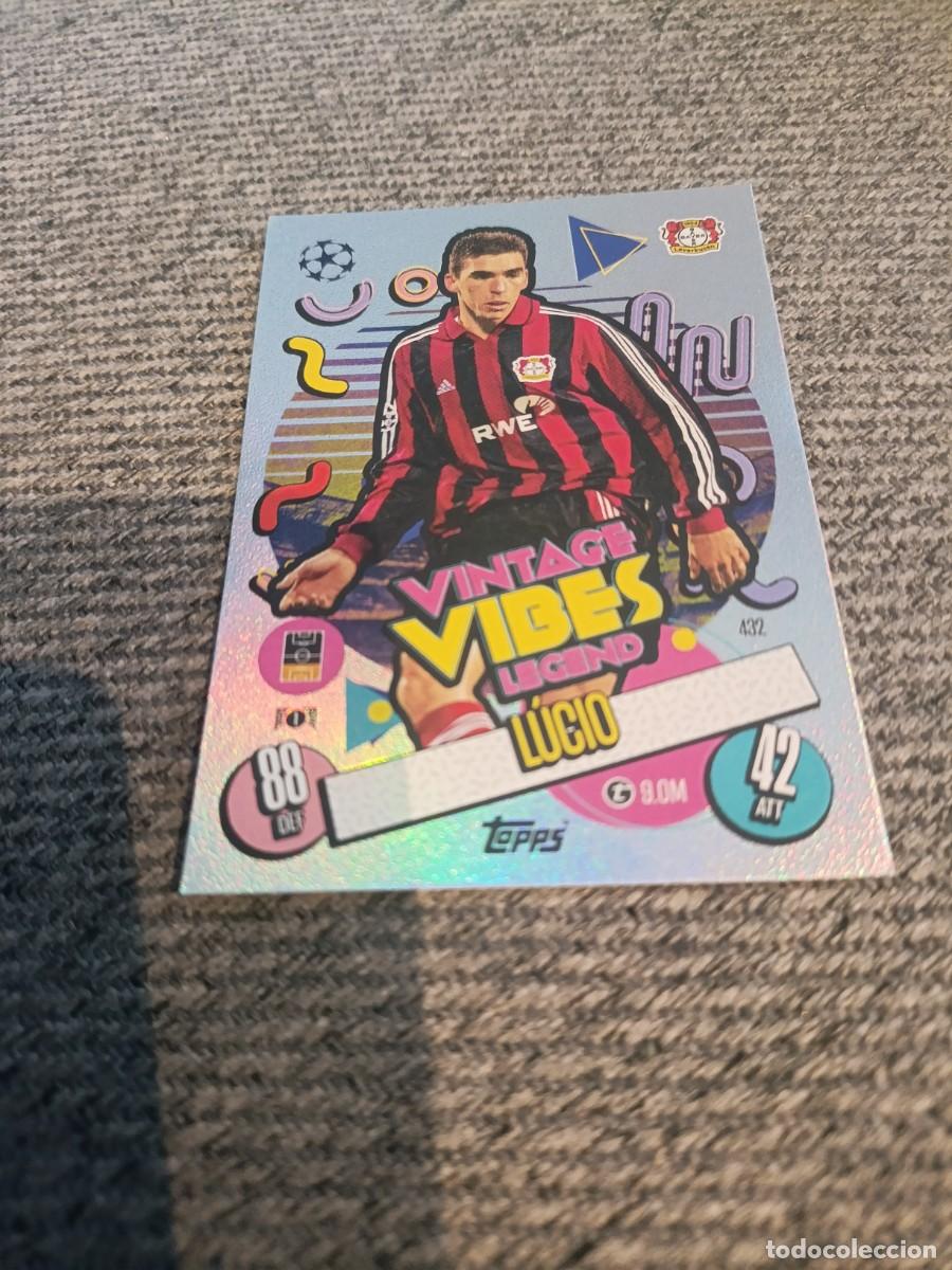 Cromos de f&uacute;tbol: Vintage Vides Legend Lucio Bayer champions league 24/25