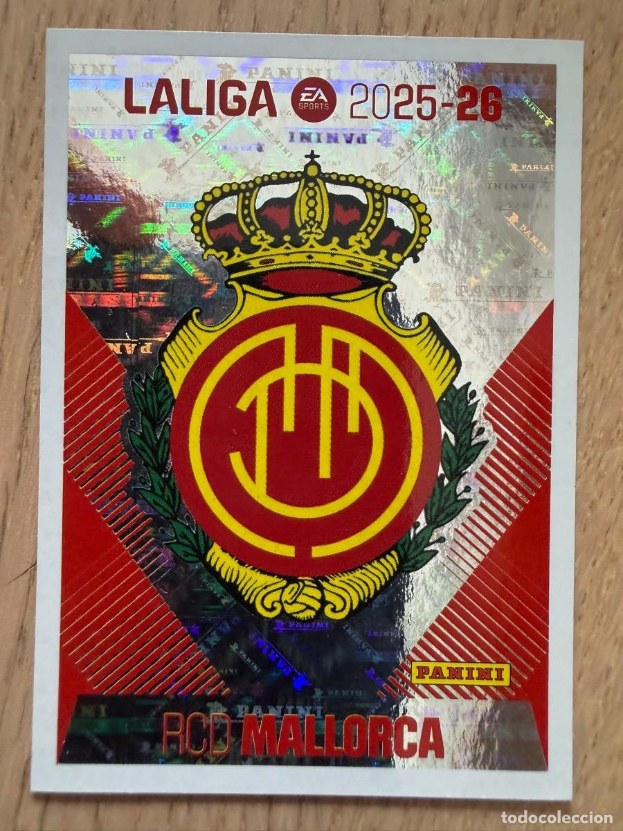Fu&szlig;ball-Sticker: 1 ESCUDO MALLORCA 25 26 2025 2026 LIGA EA SPORTS COLECCIONES ESTE SIN PEGAR STICKER