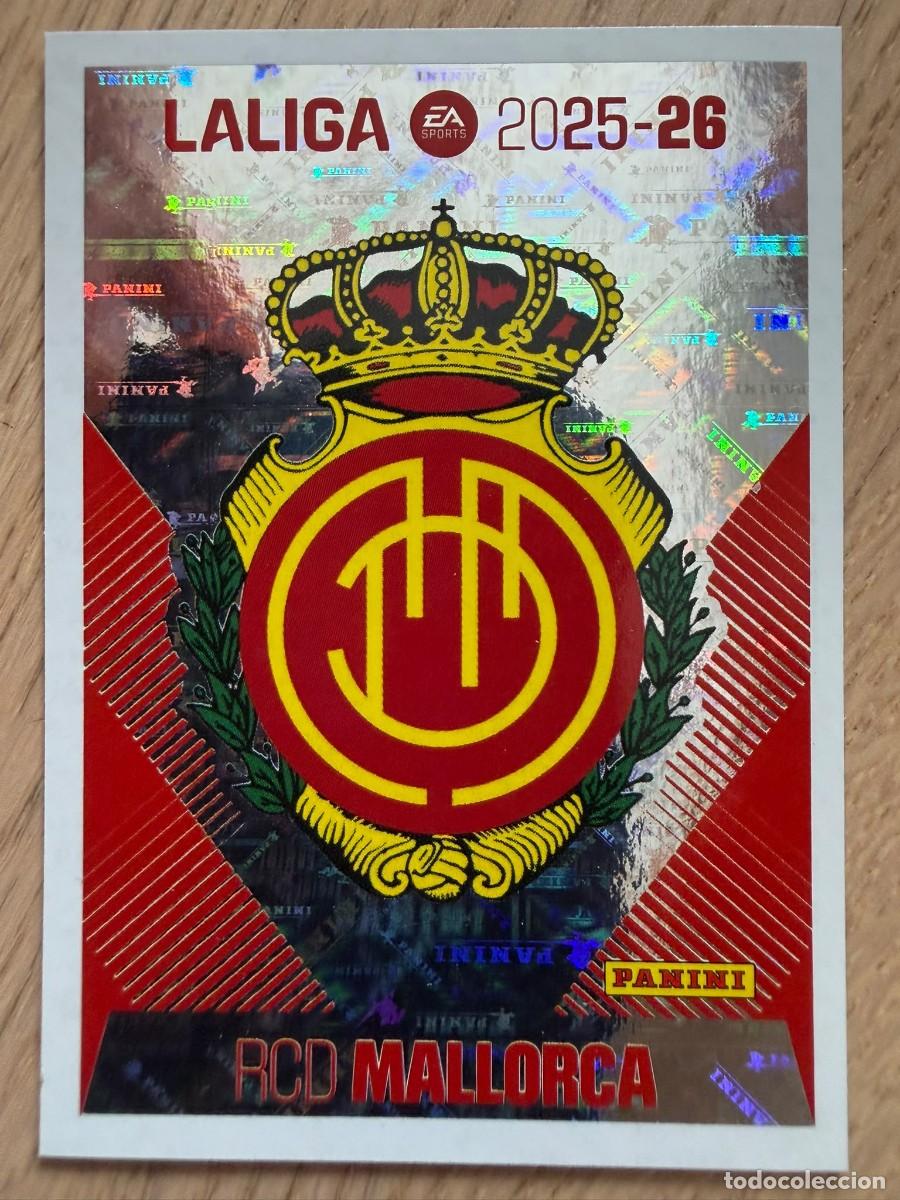 Figurine di Calcio: 1 ESCUDO MALLORCA 25 26 2025 2026 LIGA EA SPORTS COLECCIONES ESTE SIN PEGAR STICKER