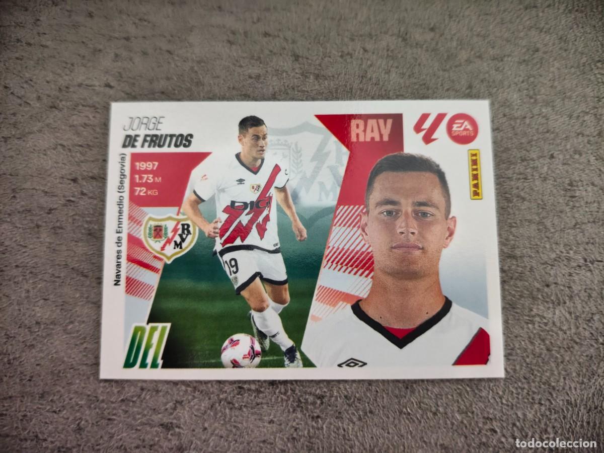 Cromos de f&uacute;tbol: Cromo 18 JORGE DE FRUTOS RAYO VALLECANO. Colecci&oacute;n LALIGA F&uacute;tbol 2025-2026 PANINI Nuevo