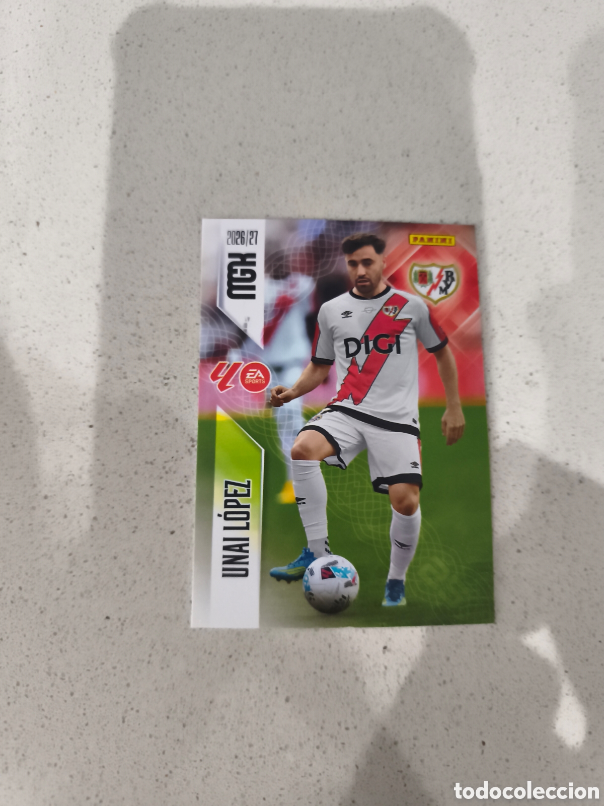 Cromos de f&uacute;tbol: CARTA N&Uacute;MERO 301 UNAI L&Oacute;PEZ RAYO VALLECANO. MEGACRACKS 26/27. PANINI.