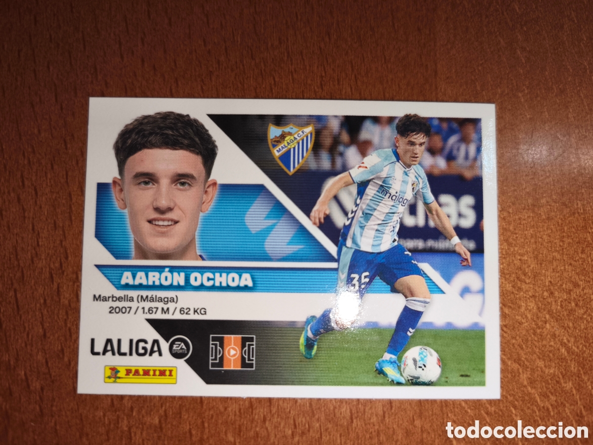Cromos de f&uacute;tbol: Aar&oacute;n Ochoa n&deg;15 liga este 26/27 M&aacute;laga