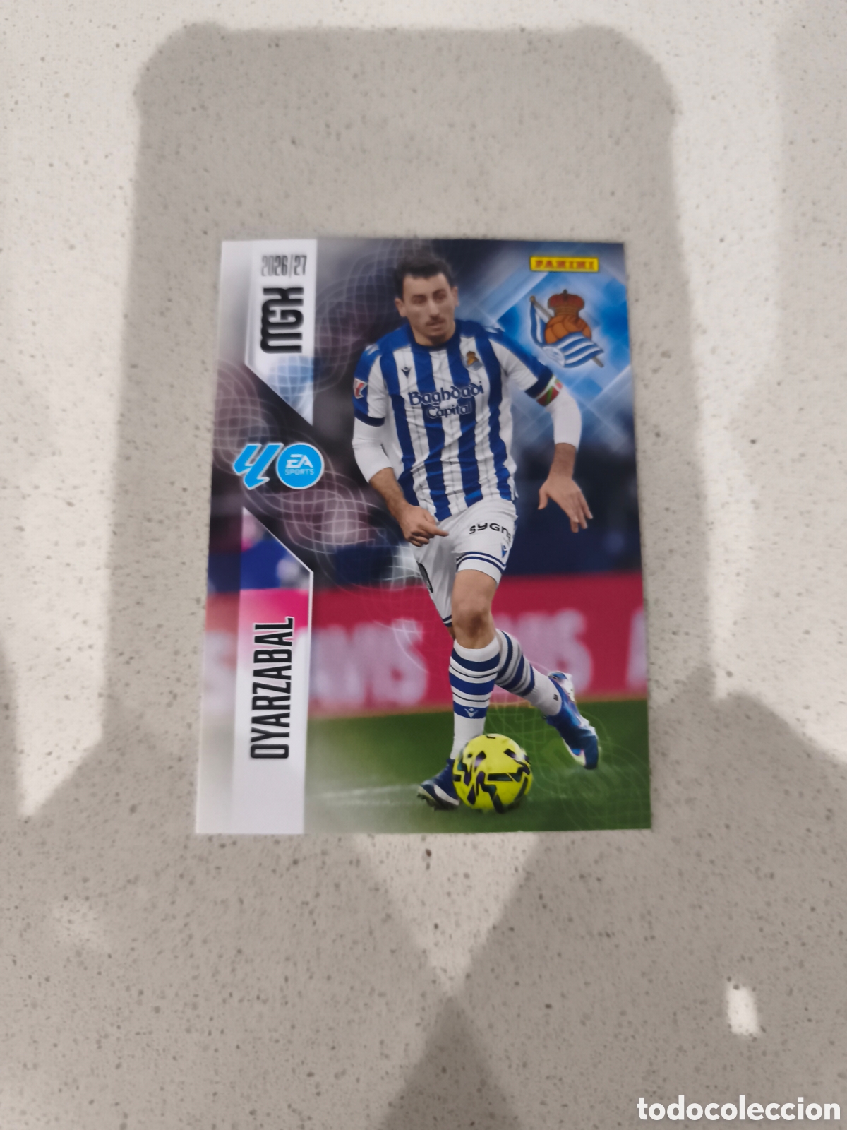 Cromos de f&uacute;tbol: CARTA N&Uacute;MERO 324 OYARZABAL REAL SOCIEDAD. MEGACRACKS 26/27. PANINI.