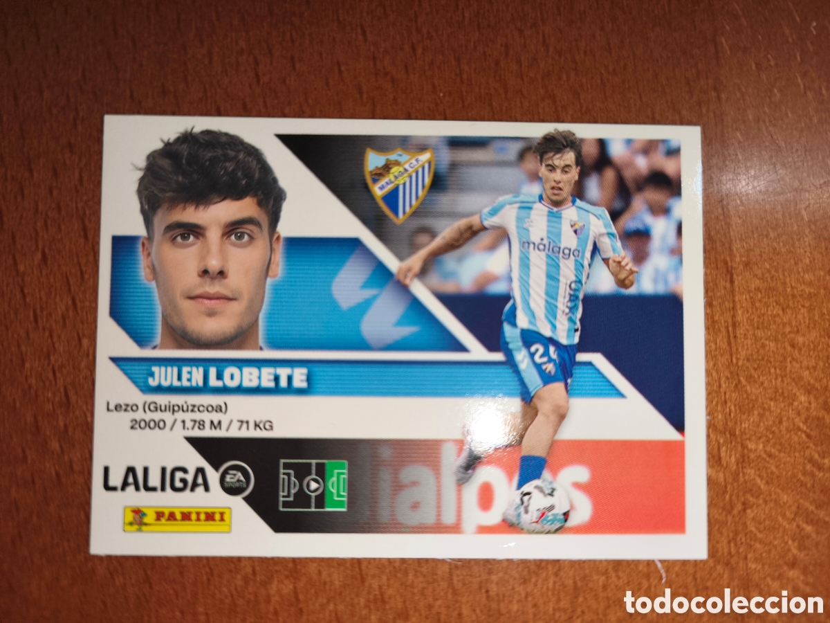 Cromos de f&uacute;tbol: Lobete n&deg;17 liga este 26/27 M&aacute;laga