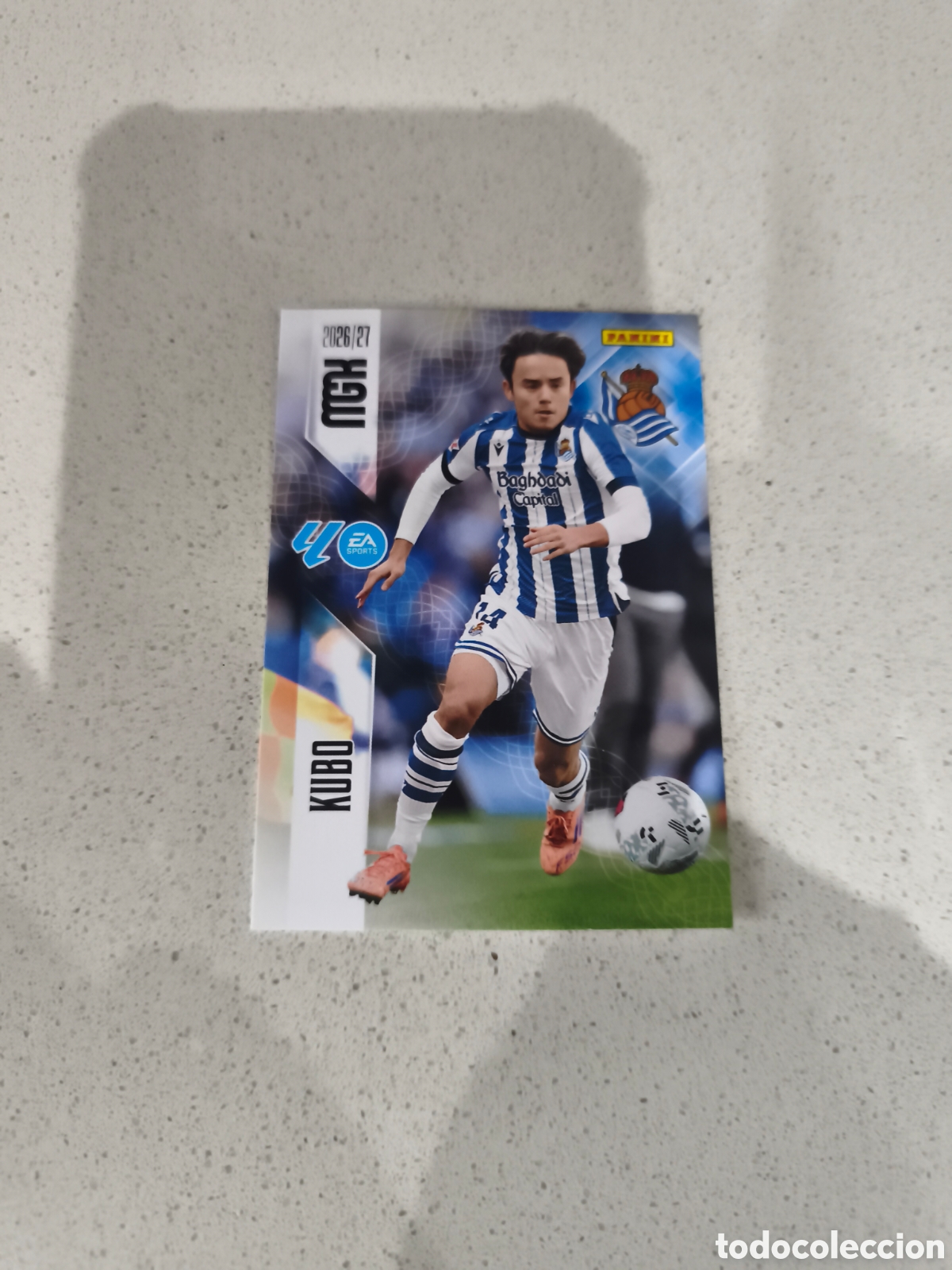 Cromos de f&uacute;tbol: CARTA N&Uacute;MERO 323 KUBO REAL SOCIEDAD. MEGACRACKS 26/27. PANINI.