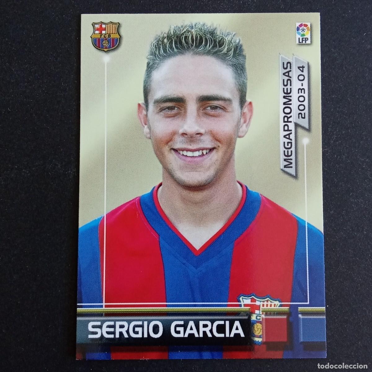 Cromos de f&uacute;tbol: 404 SERGIO GARCIA BARCELONA MEGAPROMESAS LIGA 2003 2004 03 04 MEGAFICHAS PANINI