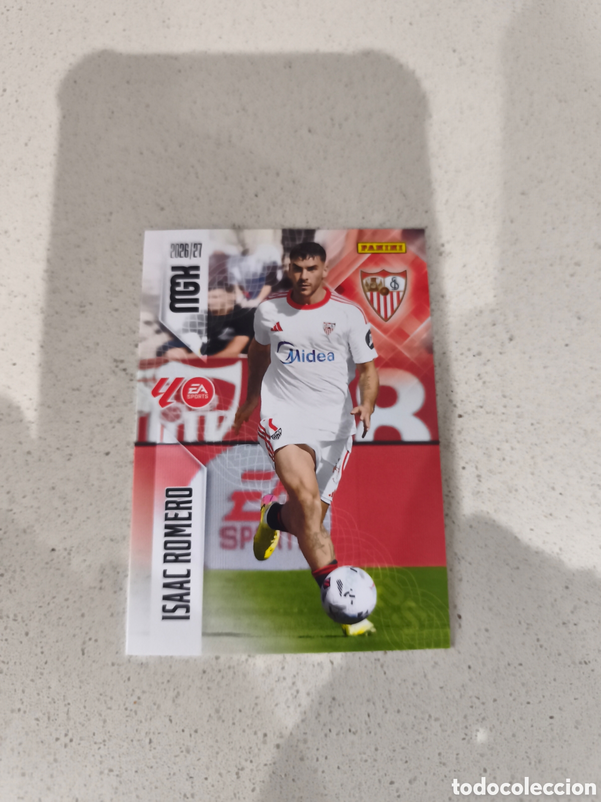 Cromos de f&uacute;tbol: CARTA N&Uacute;MERO 342 ISAAC ROMERO SEVILLA. MEGACRACKS 26/27. PANINI.
