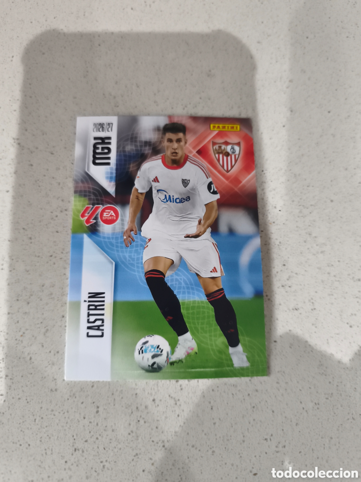 Cromos de f&uacute;tbol: CARTA N&Uacute;MERO 332 CASTR&Iacute;N SEVILLA. MEGACRACKS 26/27. PANINI.