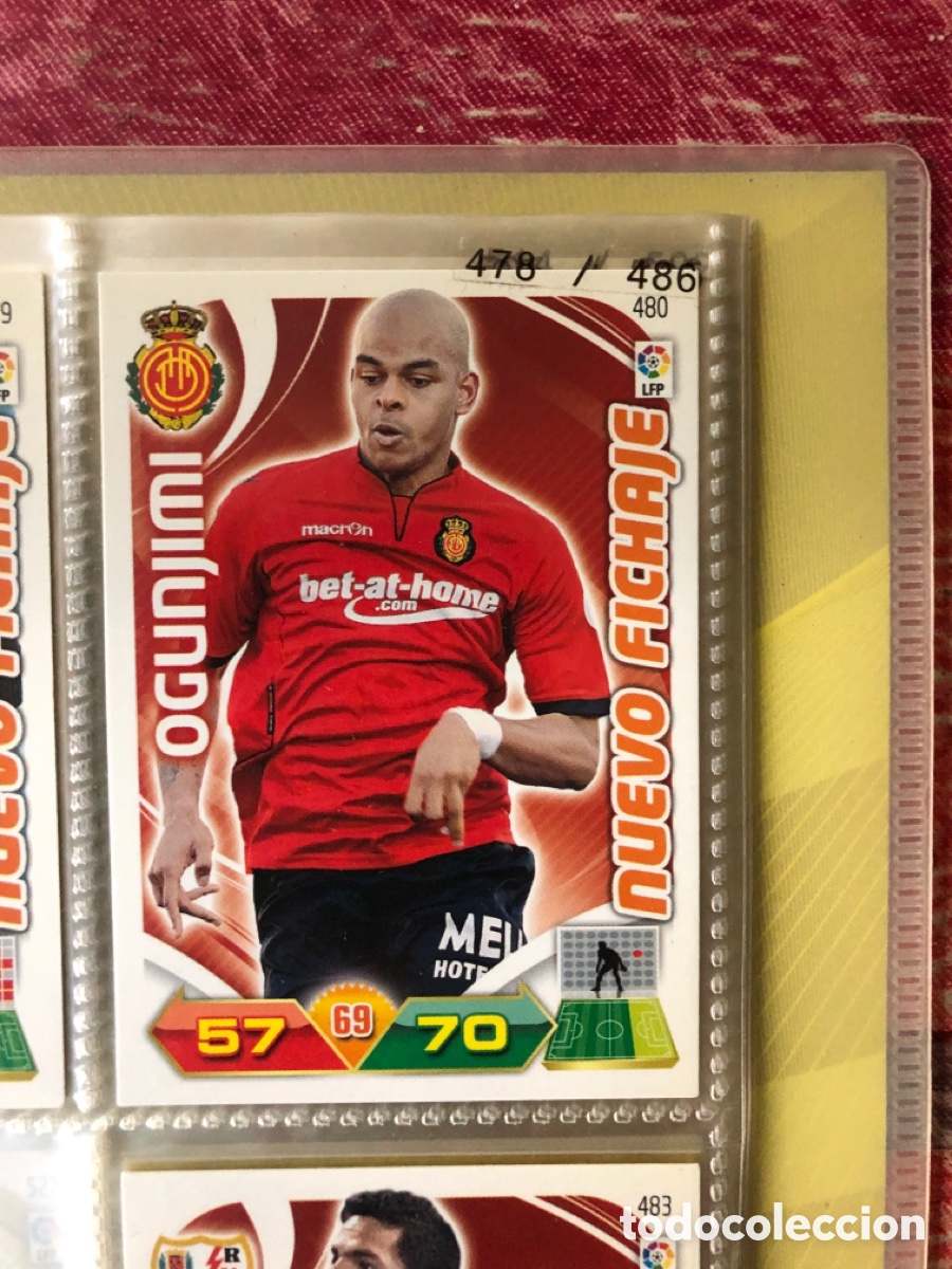 Cartes &agrave; collectionner de Football: L2 OGUNJIMI R. C. D. MALLORCA 480 NUEVO FICHAJE PANINI ADRENALYN XL LIGA 2011/2012 11 12