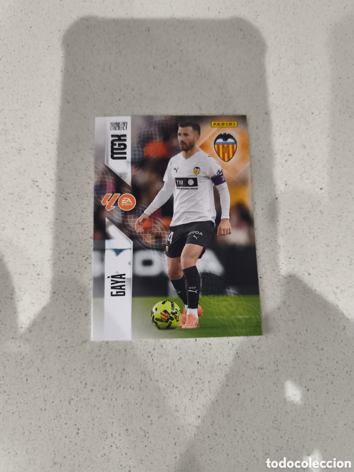 Cromos de f&uacute;tbol: CARTA N&Uacute;MERO 351 GAY&Aacute; VALENCIA. MEGACRACKS 26/27. PANINI.