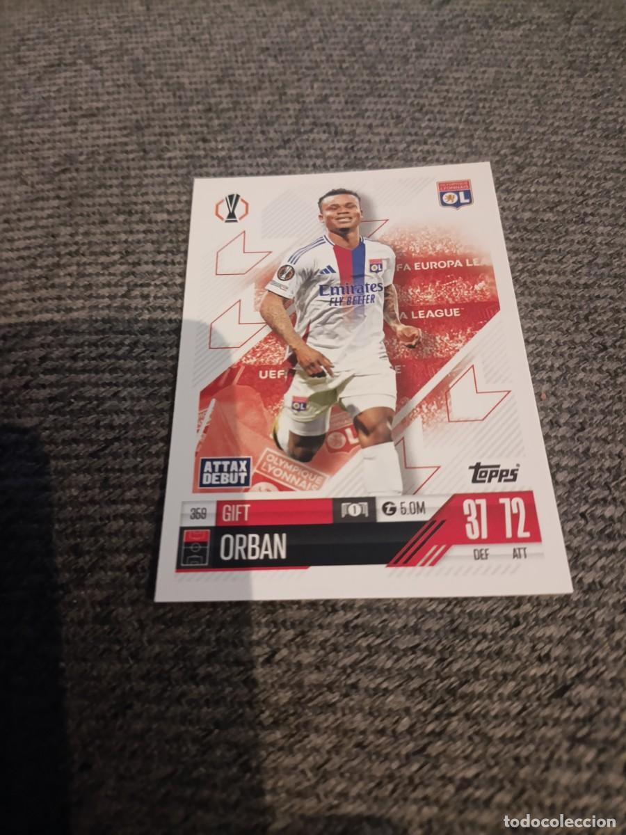 Cromos de f&uacute;tbol: Orban Olympique Lyon champions league 24/25
