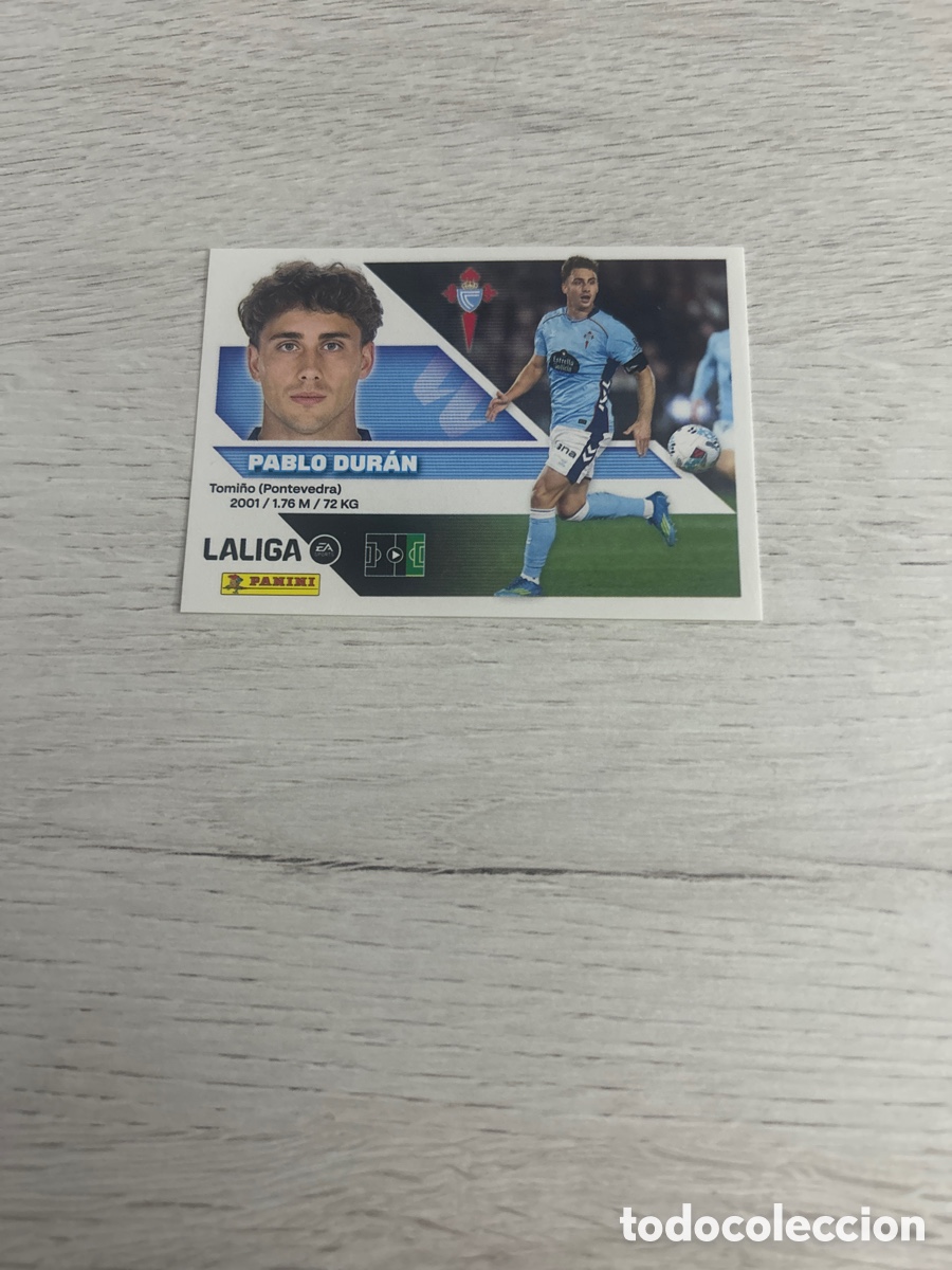 Cromos de f&uacute;tbol: Pablo Dur&aacute;n 18A 18 A Celta de Vigo Liga Este 2026/27 26-27 Panini