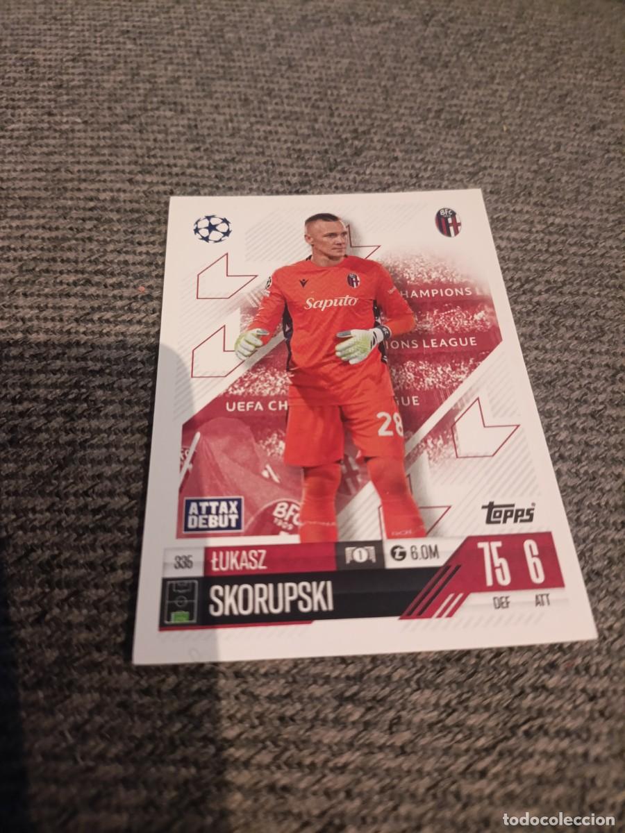 Cromos de f&uacute;tbol: Skorupski Bolonia champions league 24/25