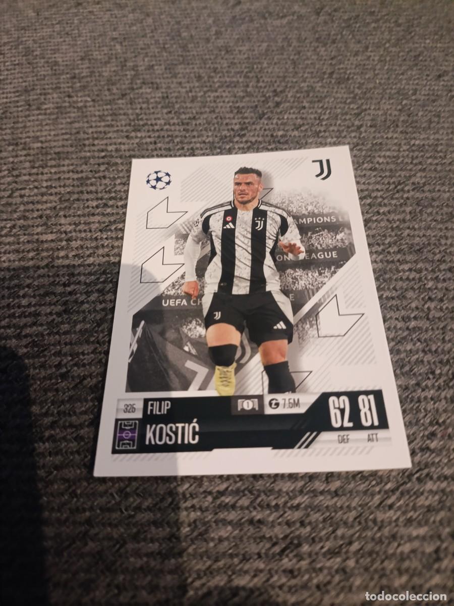 Cromos de f&uacute;tbol: Kostic Juventus de Tur&iacute;n champions league 24/25